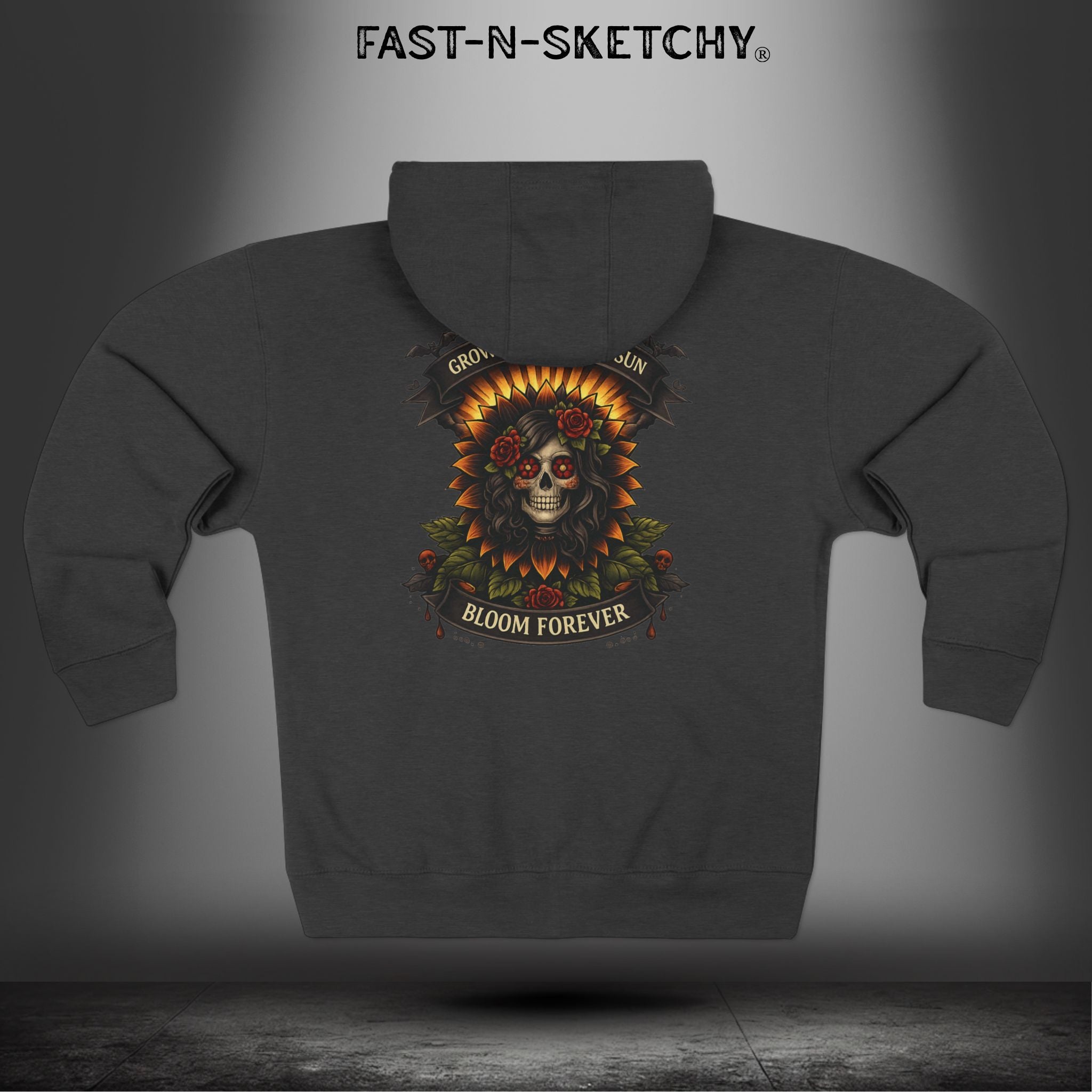 Grow Towards the Sun, Bloom Forever: Zip Hoodie