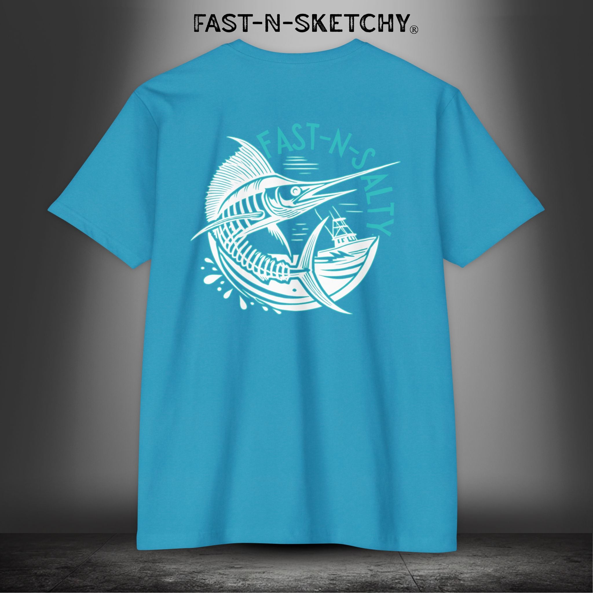 Fast-n-Salty Circle Logo - T-Shirt Next Level 6210