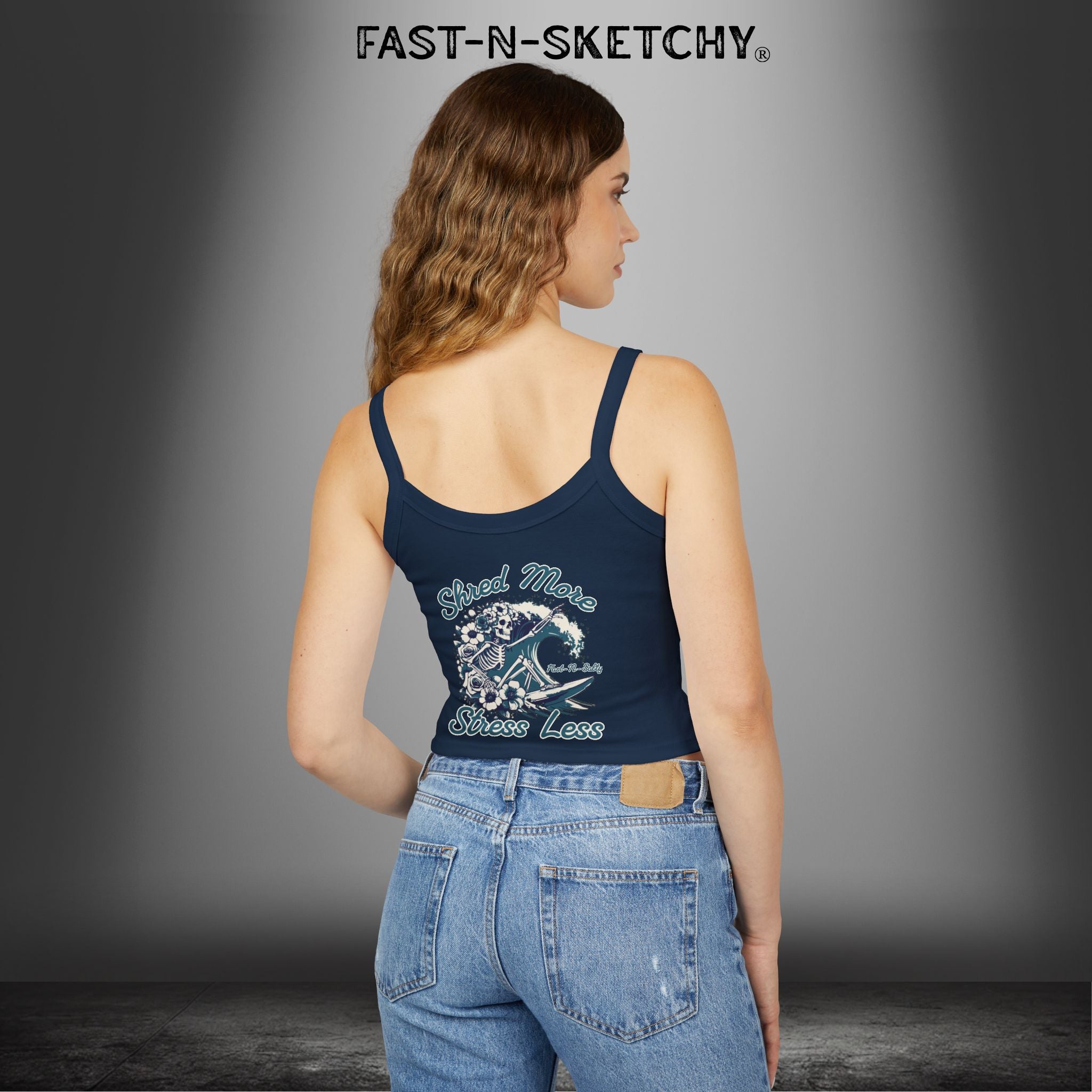 SHRED MORE & STRESS LESS: Tank Top Crop