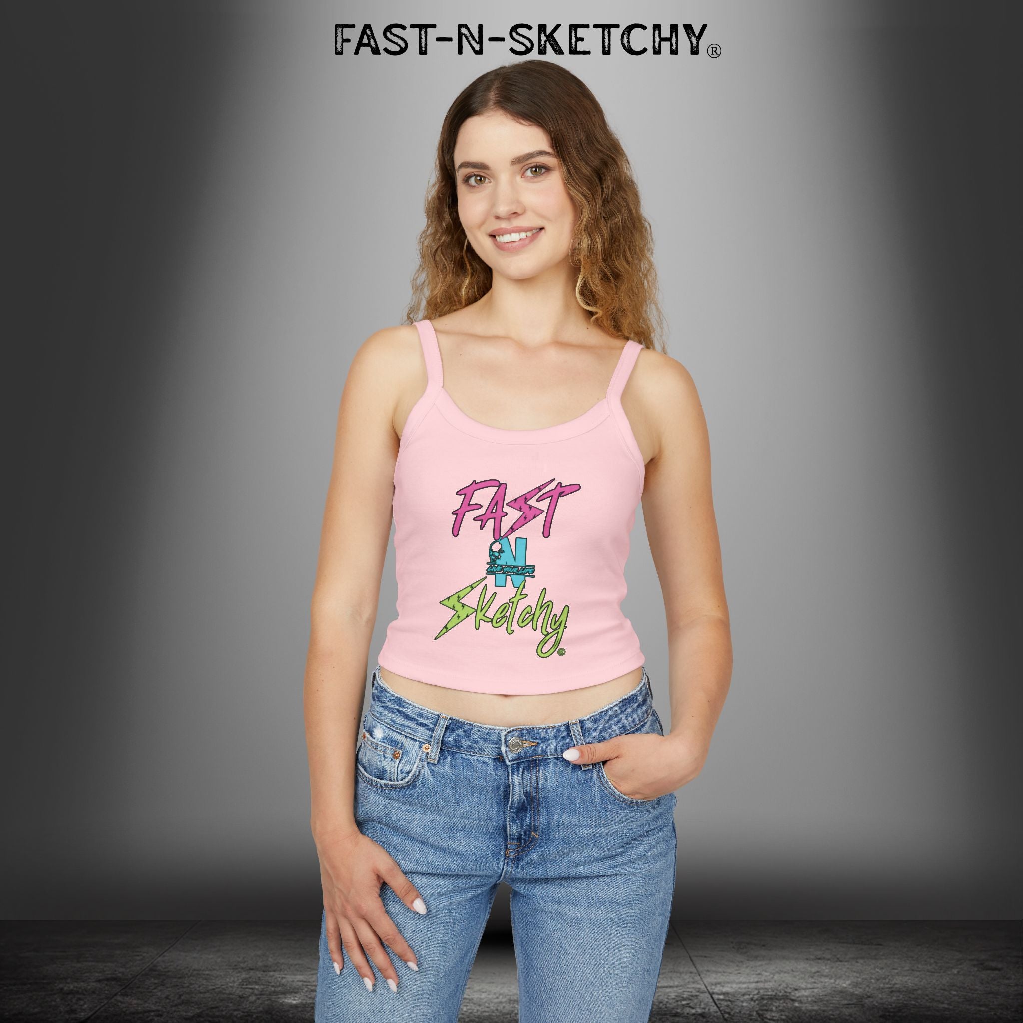 FAST-N-SKETCHY®: Spaghetti Strap Tank Top