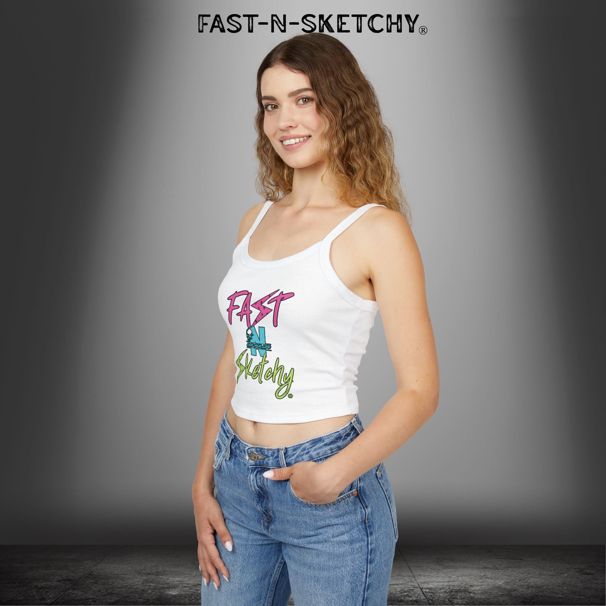 FAST-N-SKETCHY®: Spaghetti Strap Tank Top