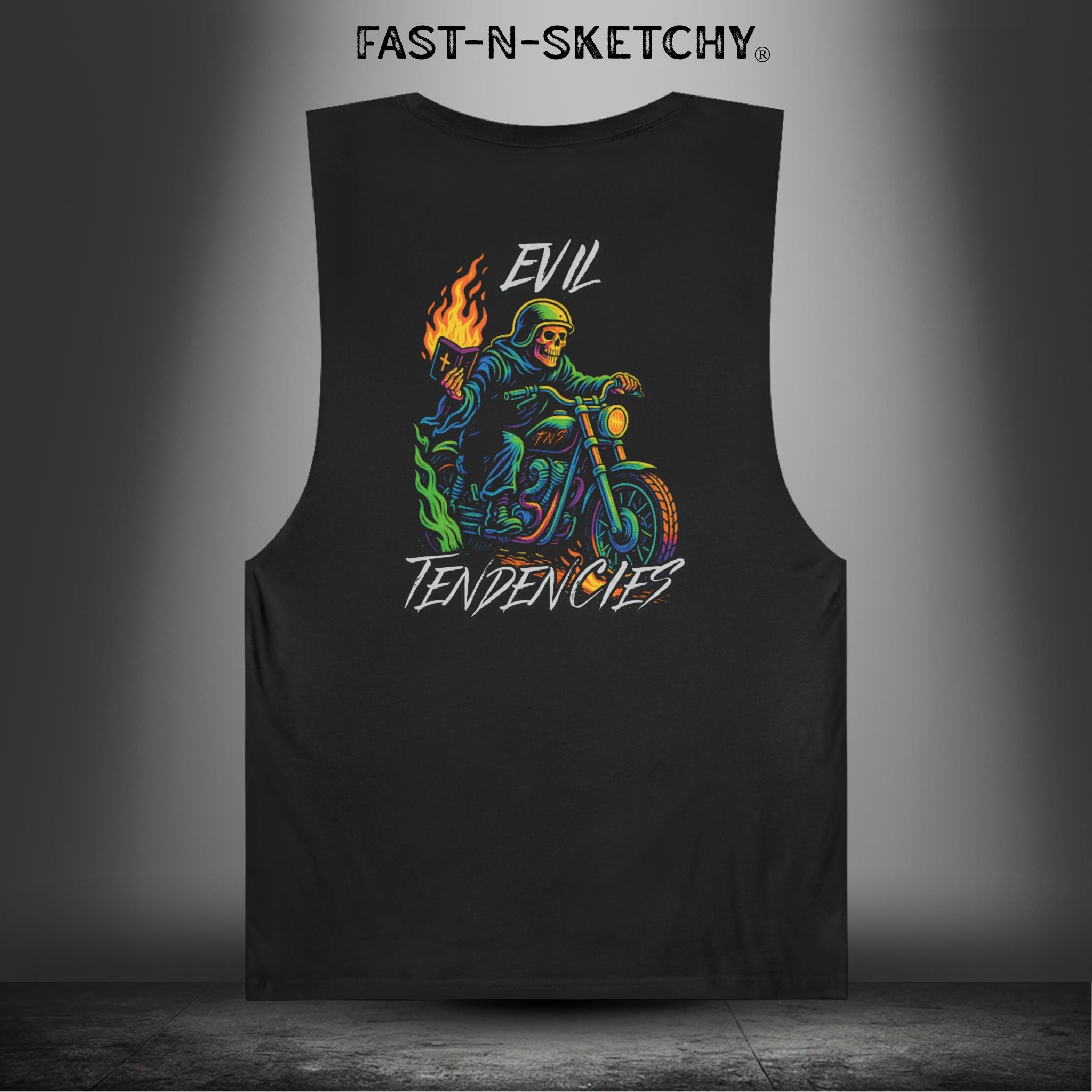 Evil Tendencies Muscle Tank Top | Biker Edition