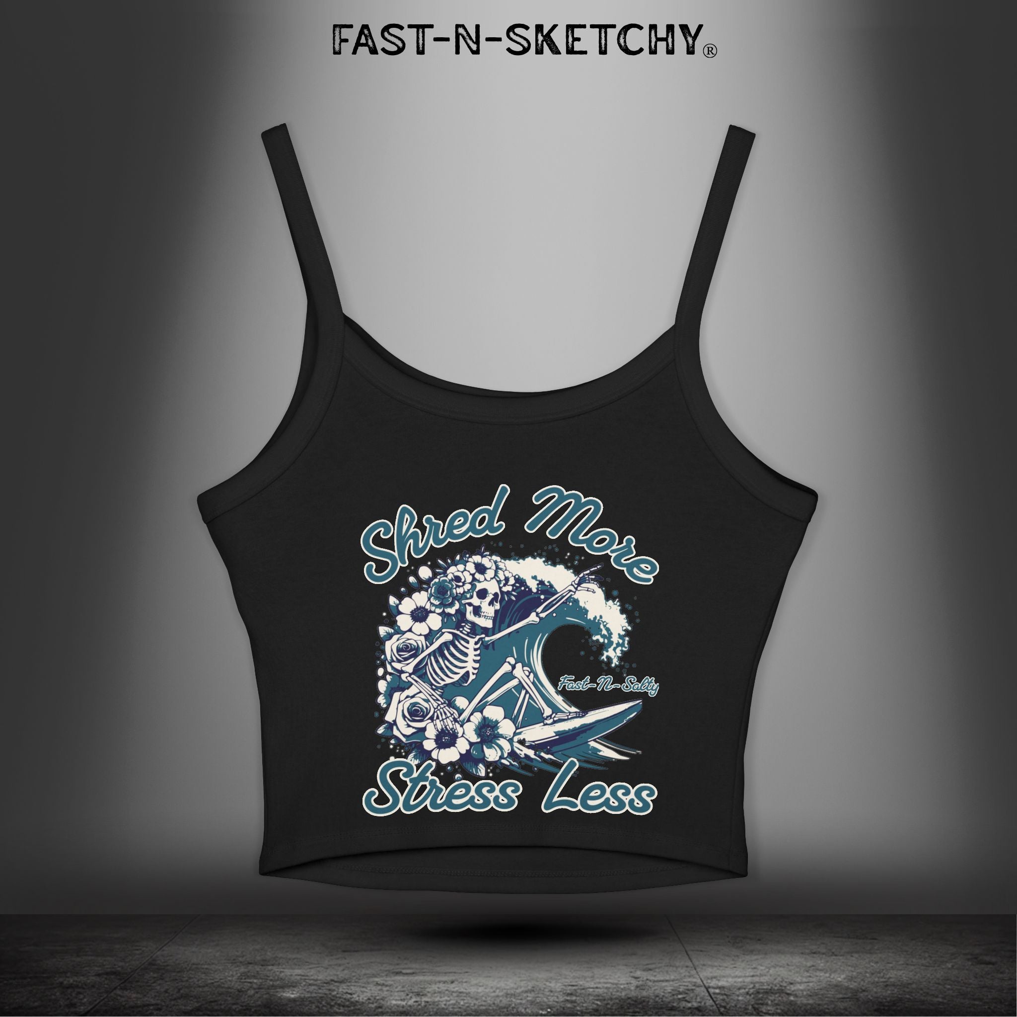 SHRED MORE & STRESS LESS: Tank Top Crop