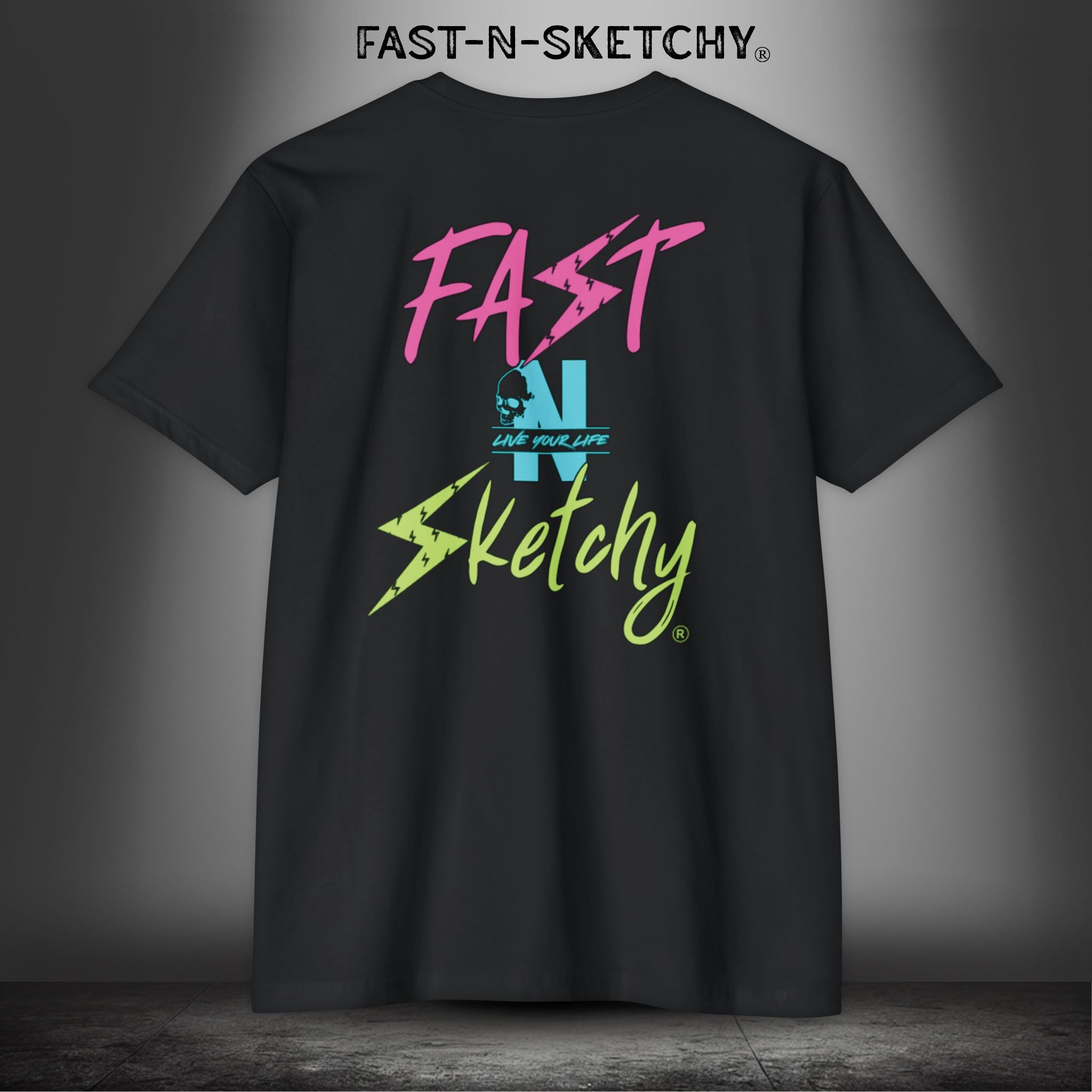 FAST-N-SKETCHY®: T-shirt Next Level 6210 (Hot Colors)