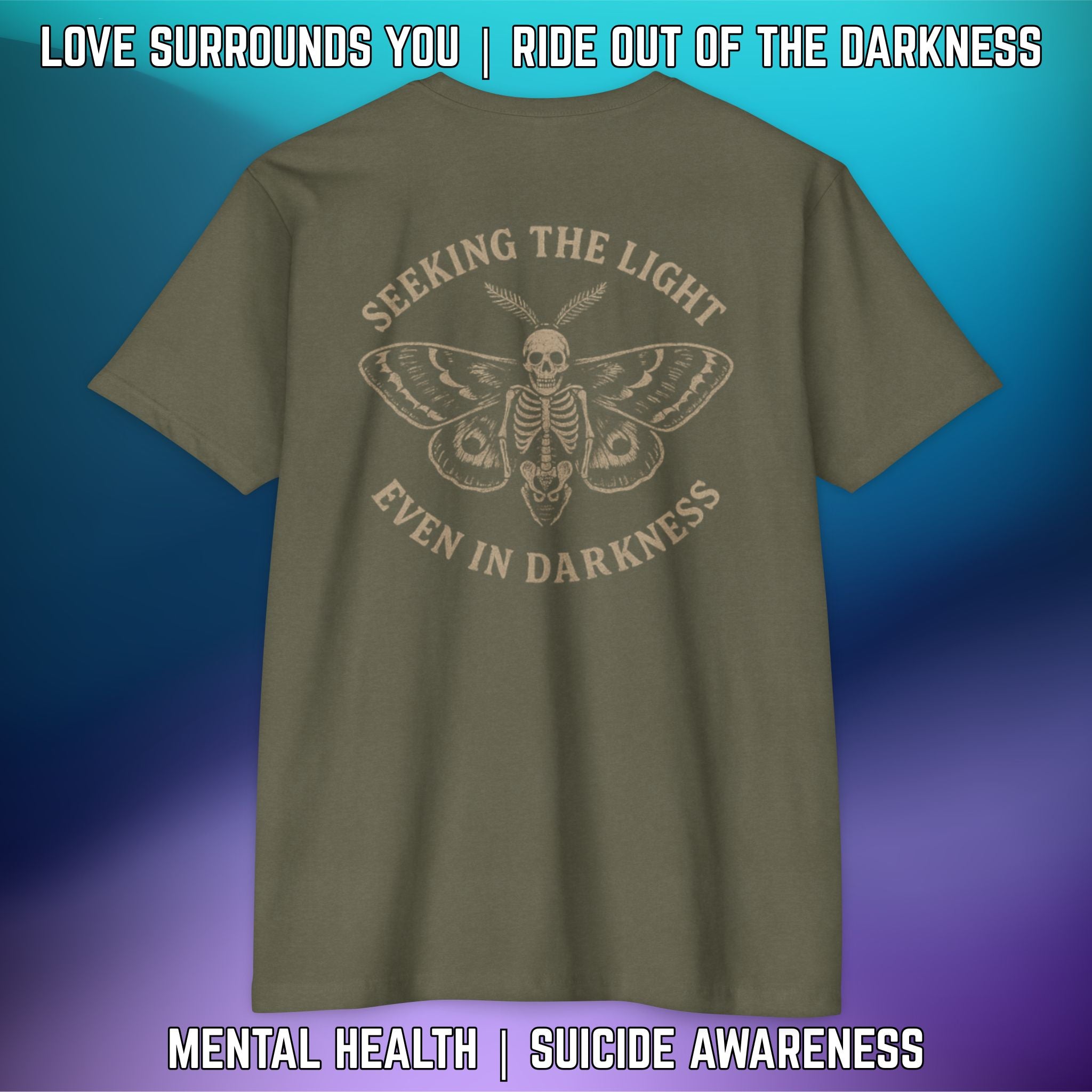 Seeking the Light, Even in Darkness - T-Shirt Next Level 6210 - LSY