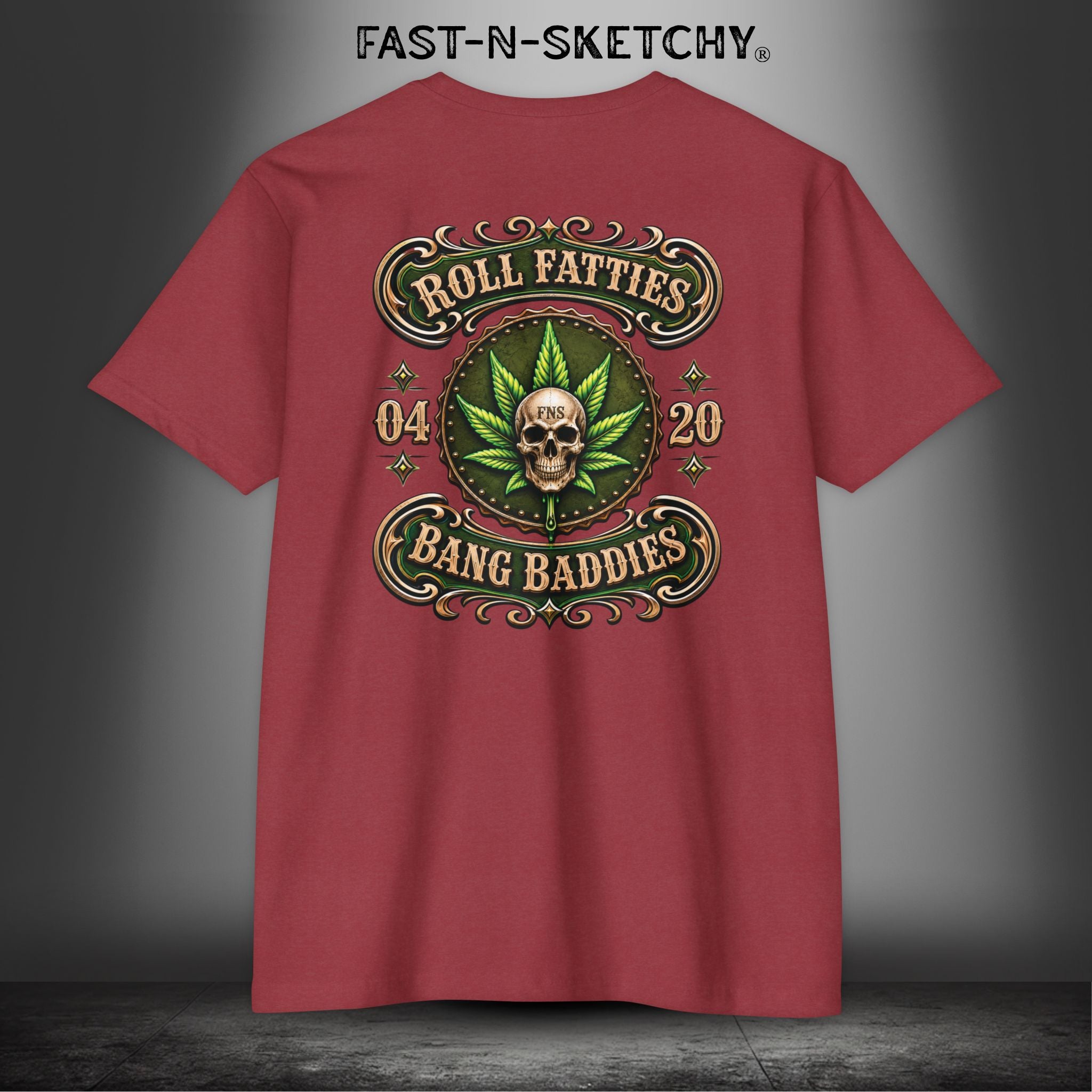 The Highlife: Roll Fatties & Bang Baddies: Biker Edition Premium Fitted Tee