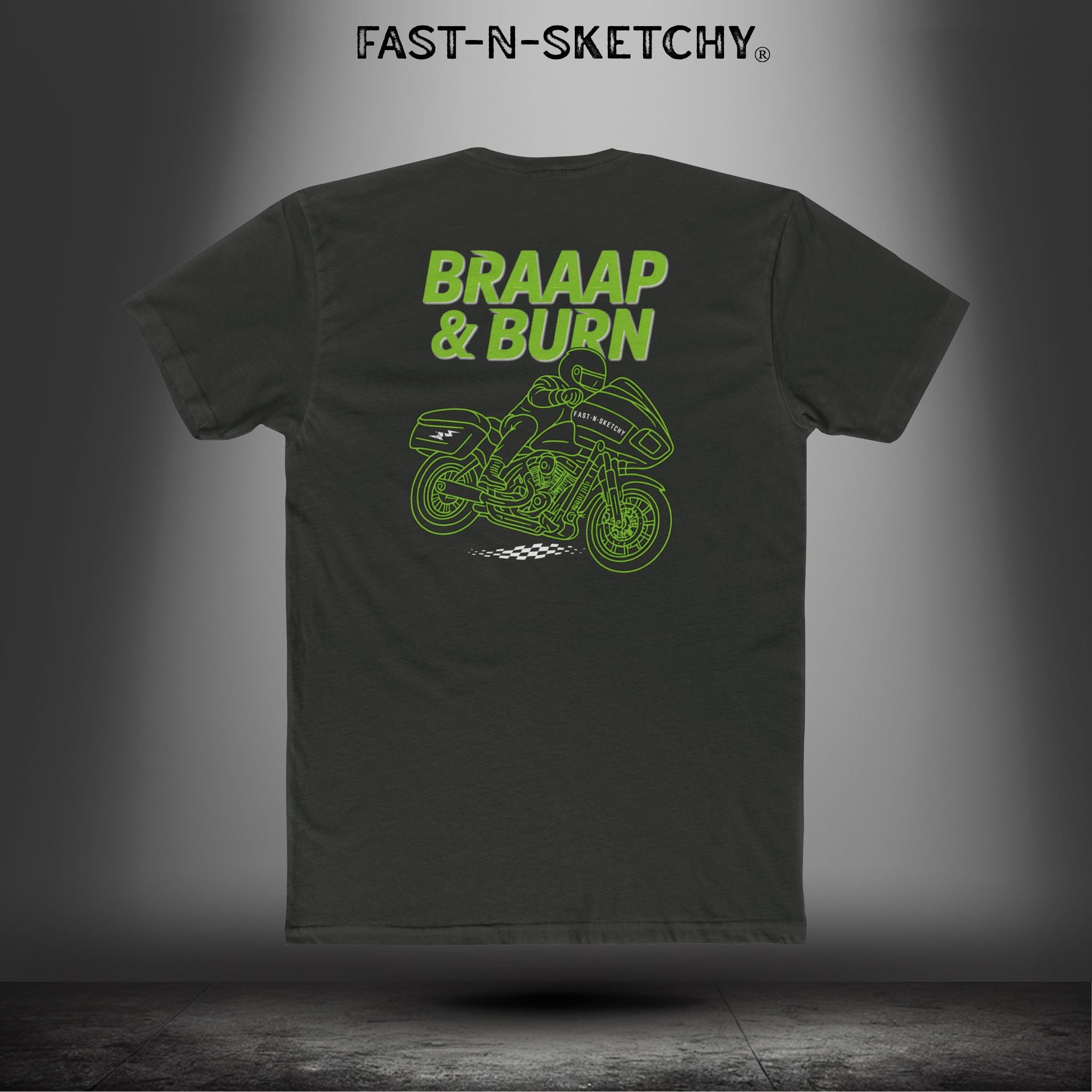 Braaap & Burn: Biker Edition Bagger Races Relaxed Classic Tee