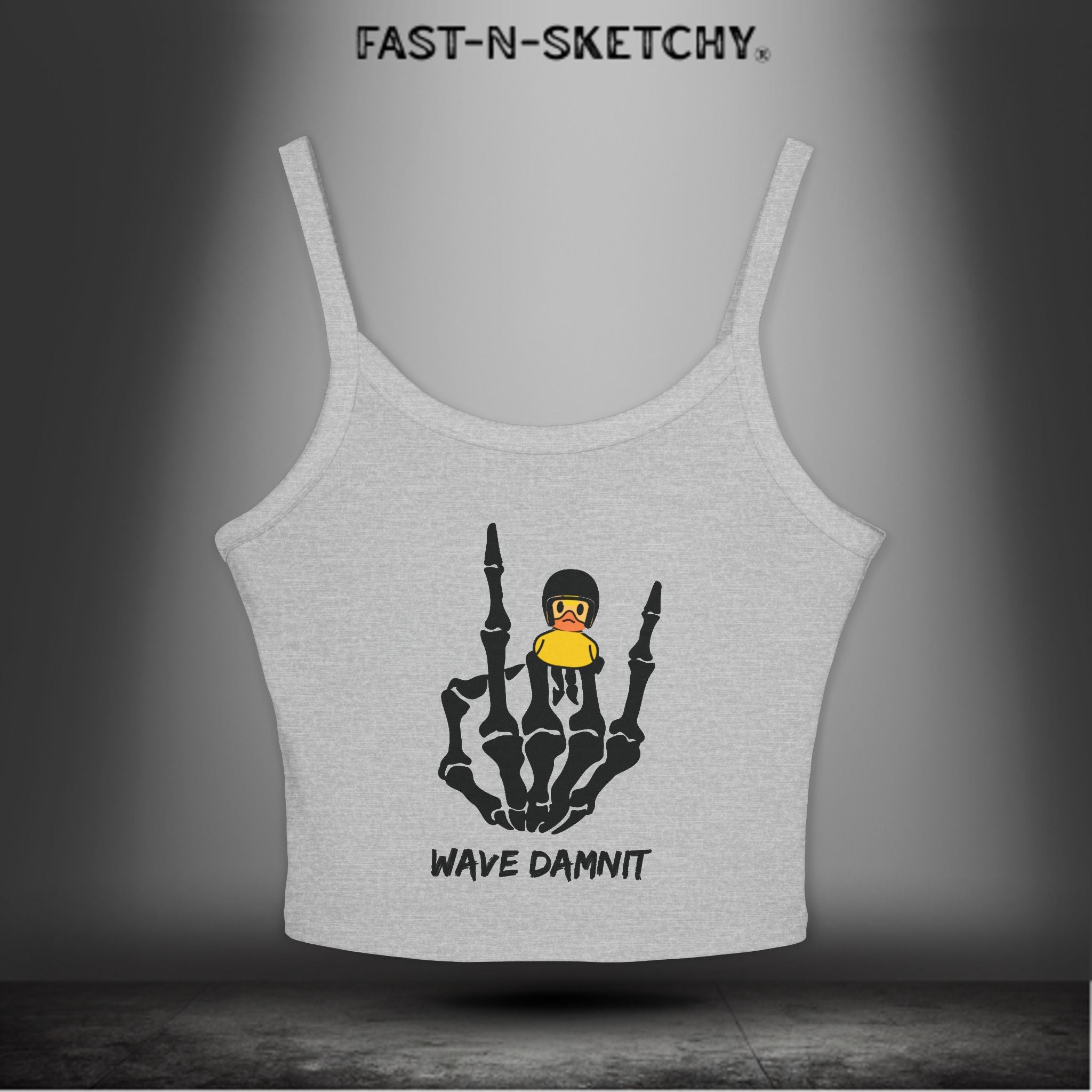 Jeep Edition: Wave Damnit created by Holly - Women's Spaghetti Strap Tank Top