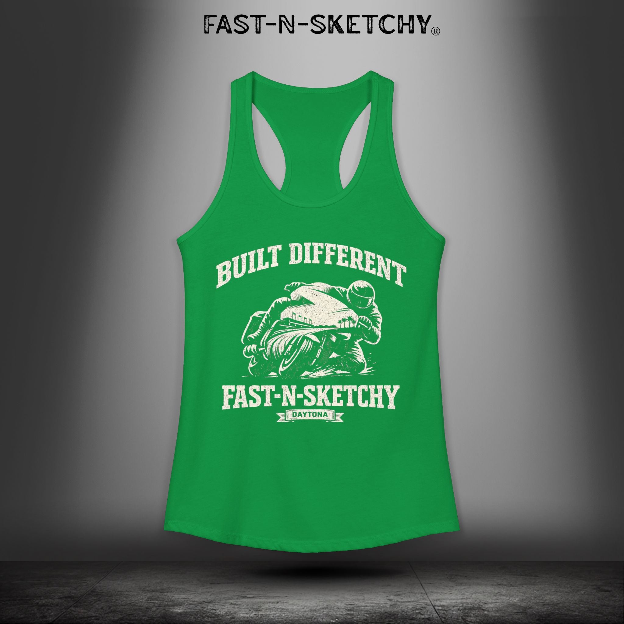 Built Different: Daytona Bike Week Bagger Racing Biker Edition Razorback Tank