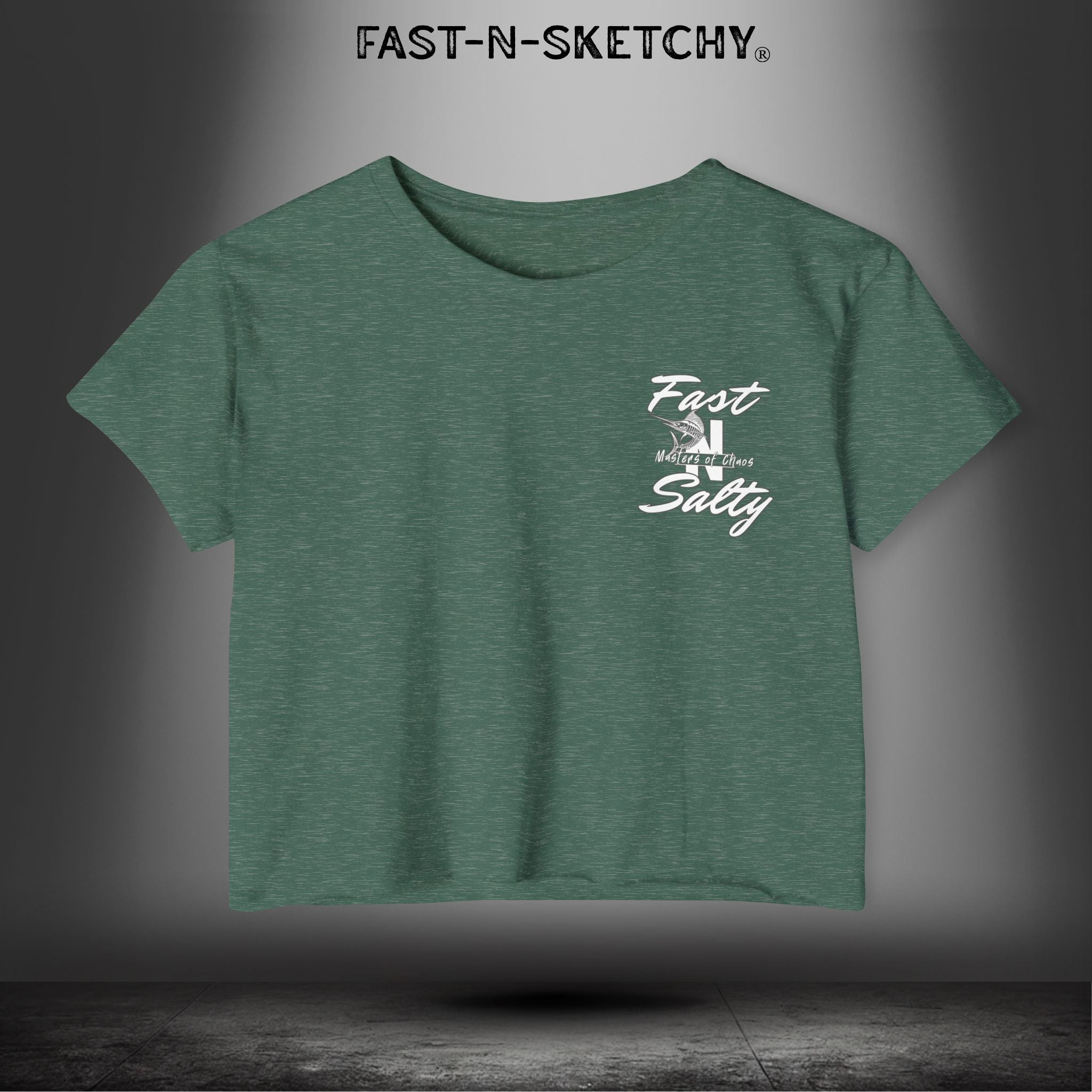 WE GREW HERE, YOU FLEW HERE, GO AWAY: Crop Top (Medium-Weight)