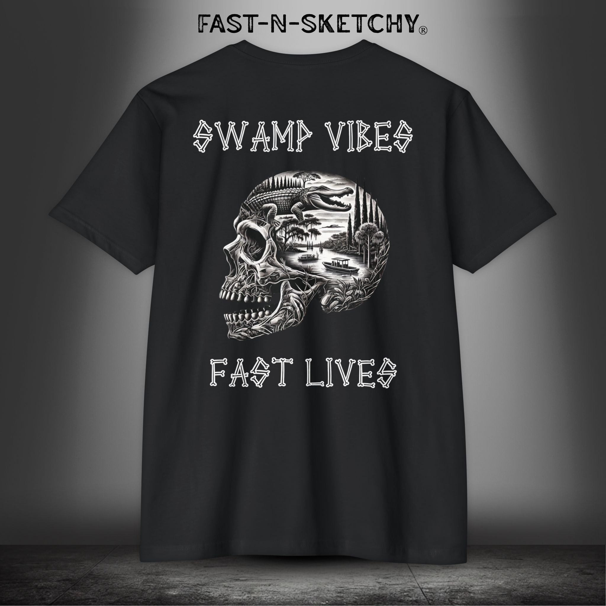 SWAMP VIBES & FAST LIVES: T-shirt Next Level 6210