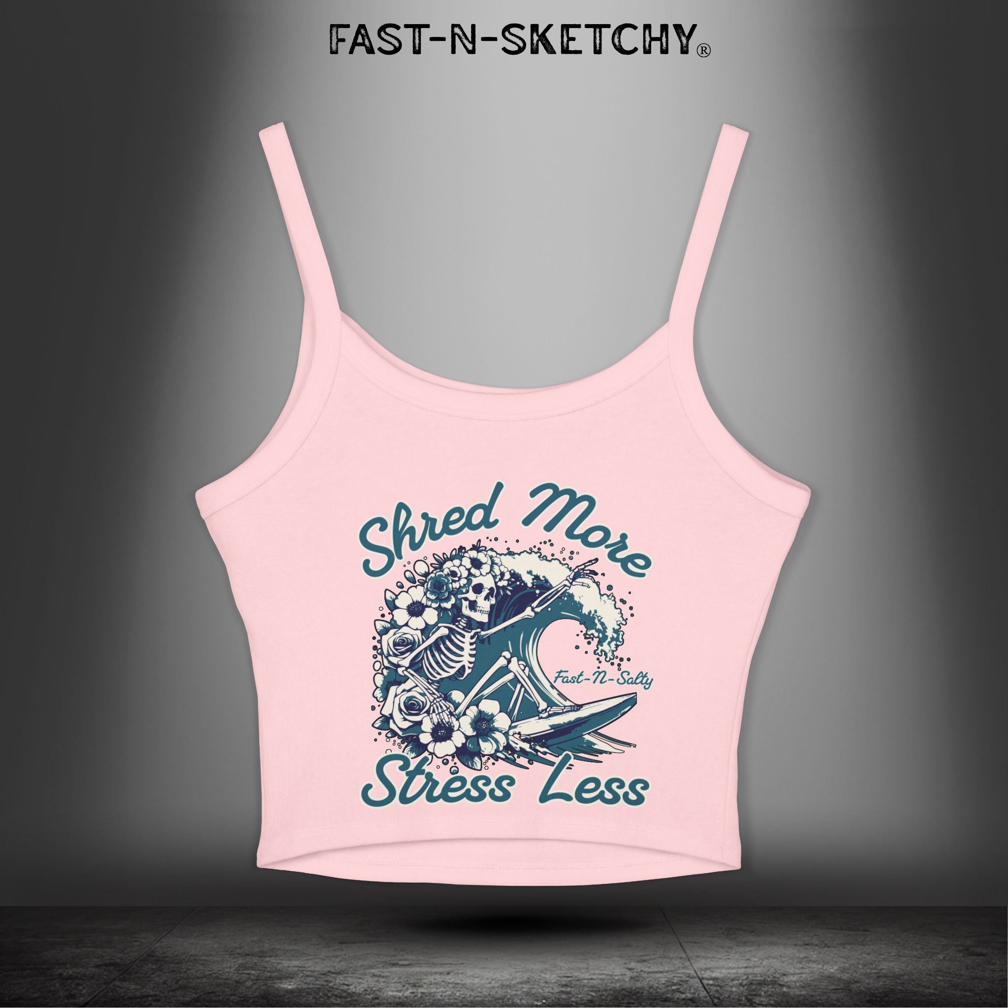 SHRED MORE & STRESS LESS: Tank Top Crop