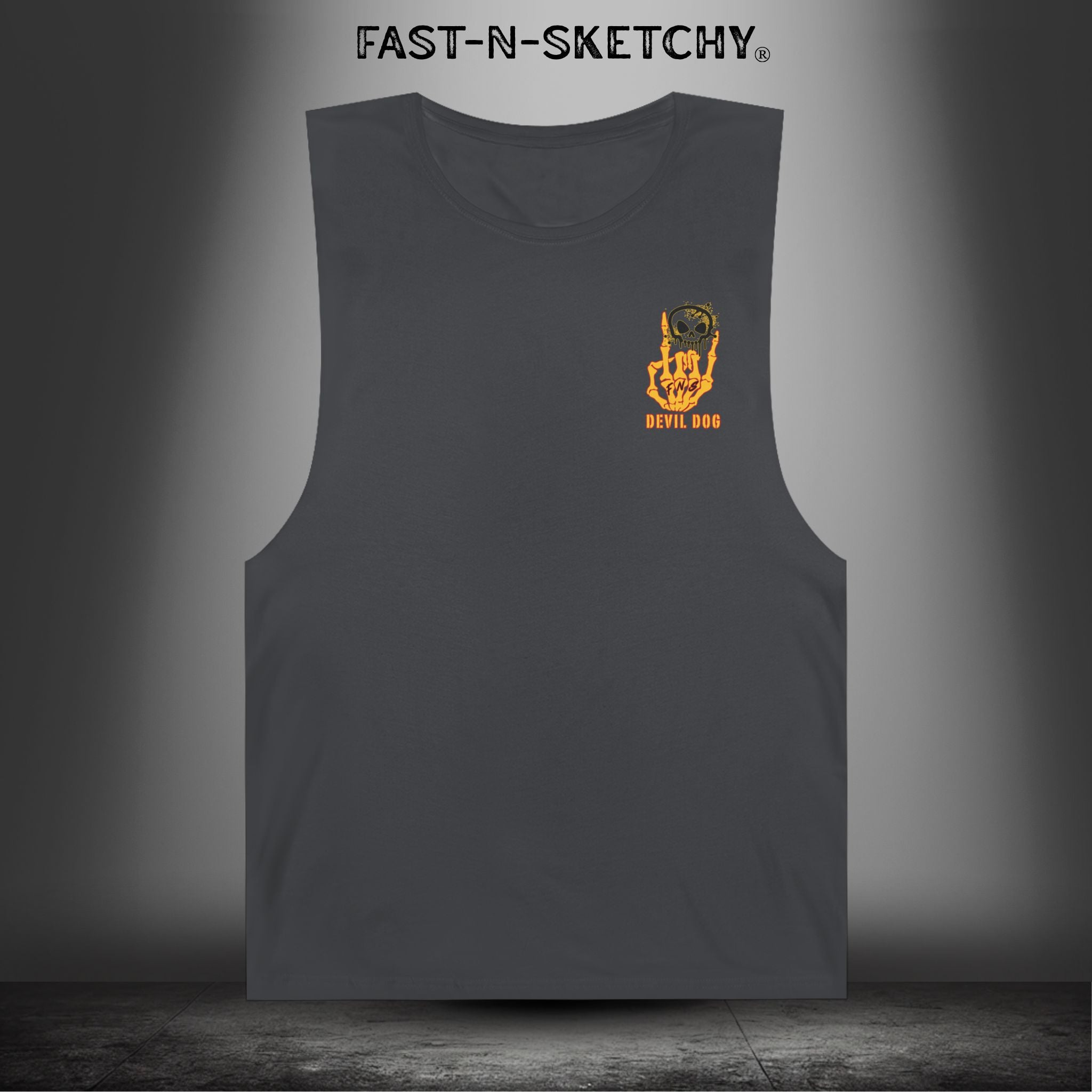 Devil Dog: Not as Lean, Still as Mean, Always a Marine - Muscle Tank Top