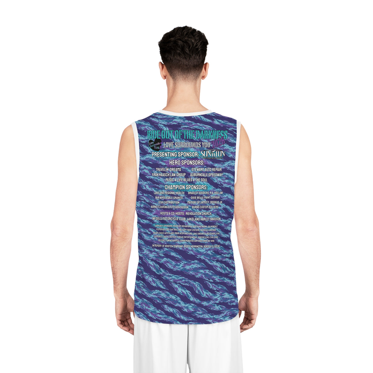 Ride Out of Darkness 2026 Basketball Jersey — All-Over Print Tank - LSY
