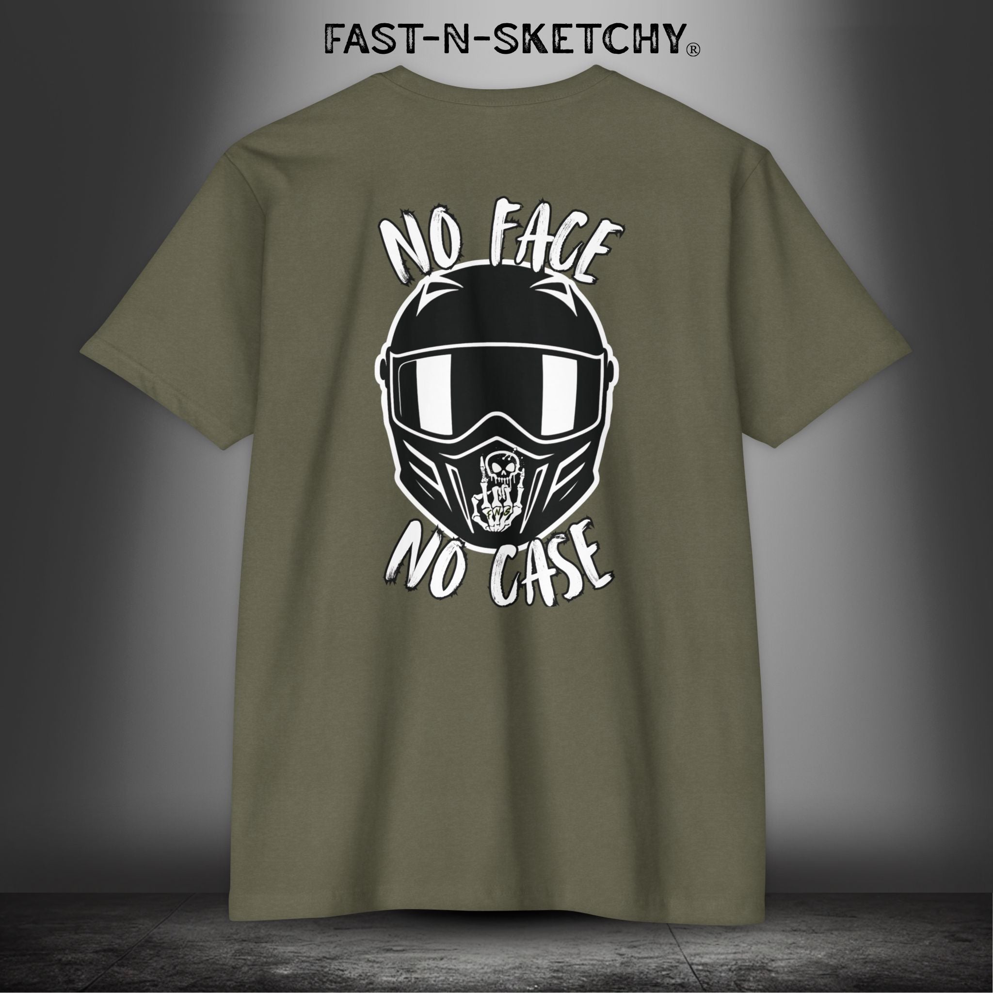 No Face, No Case: FAST-N-SKETCHY - T-Shirt