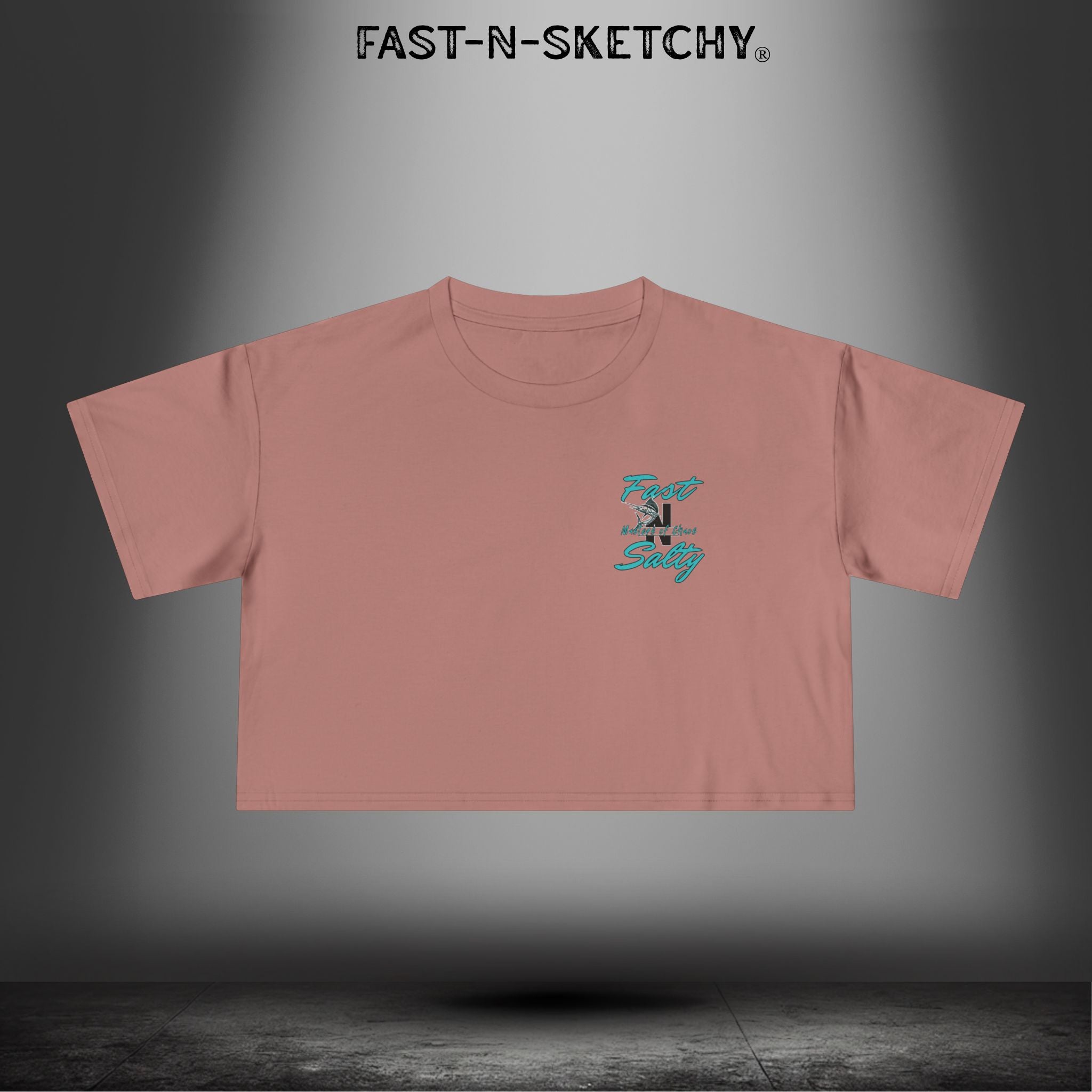 WE GREW HERE, YOU FLEW HERE, GO AWAY: Crop Top (Medium-Weight)