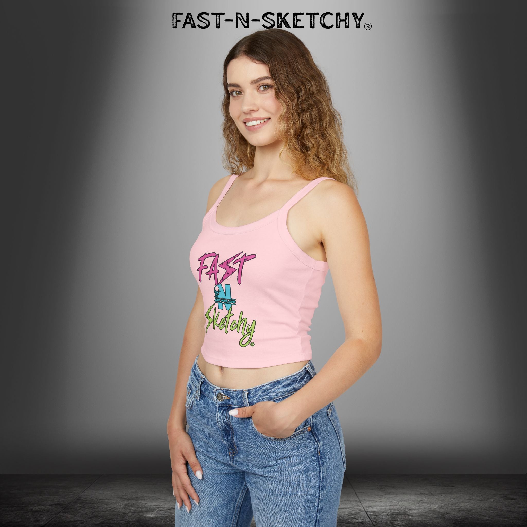 FAST-N-SKETCHY®: Spaghetti Strap Tank Top