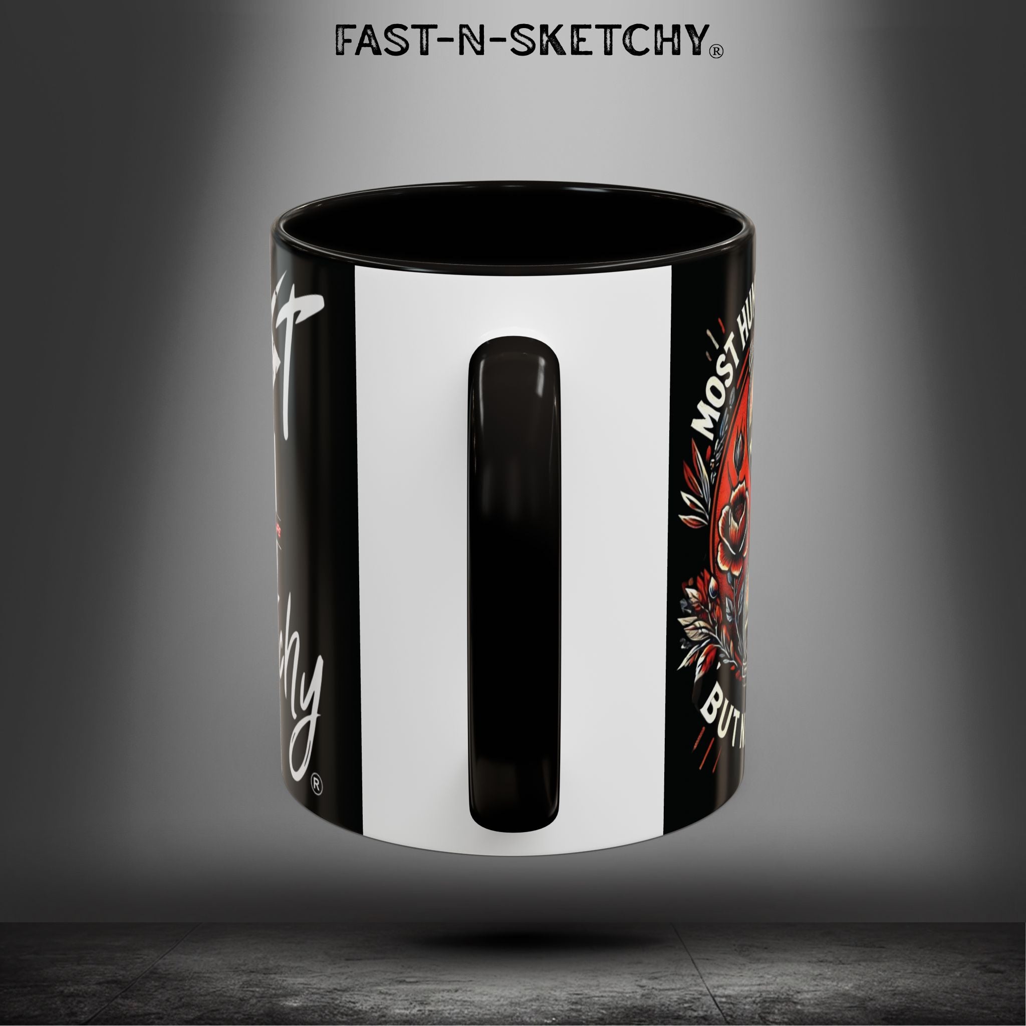 Mugs - MOST HUMANS ARE ALIVE BUT NEVER LIVE - FAST-N-SKETCHY®