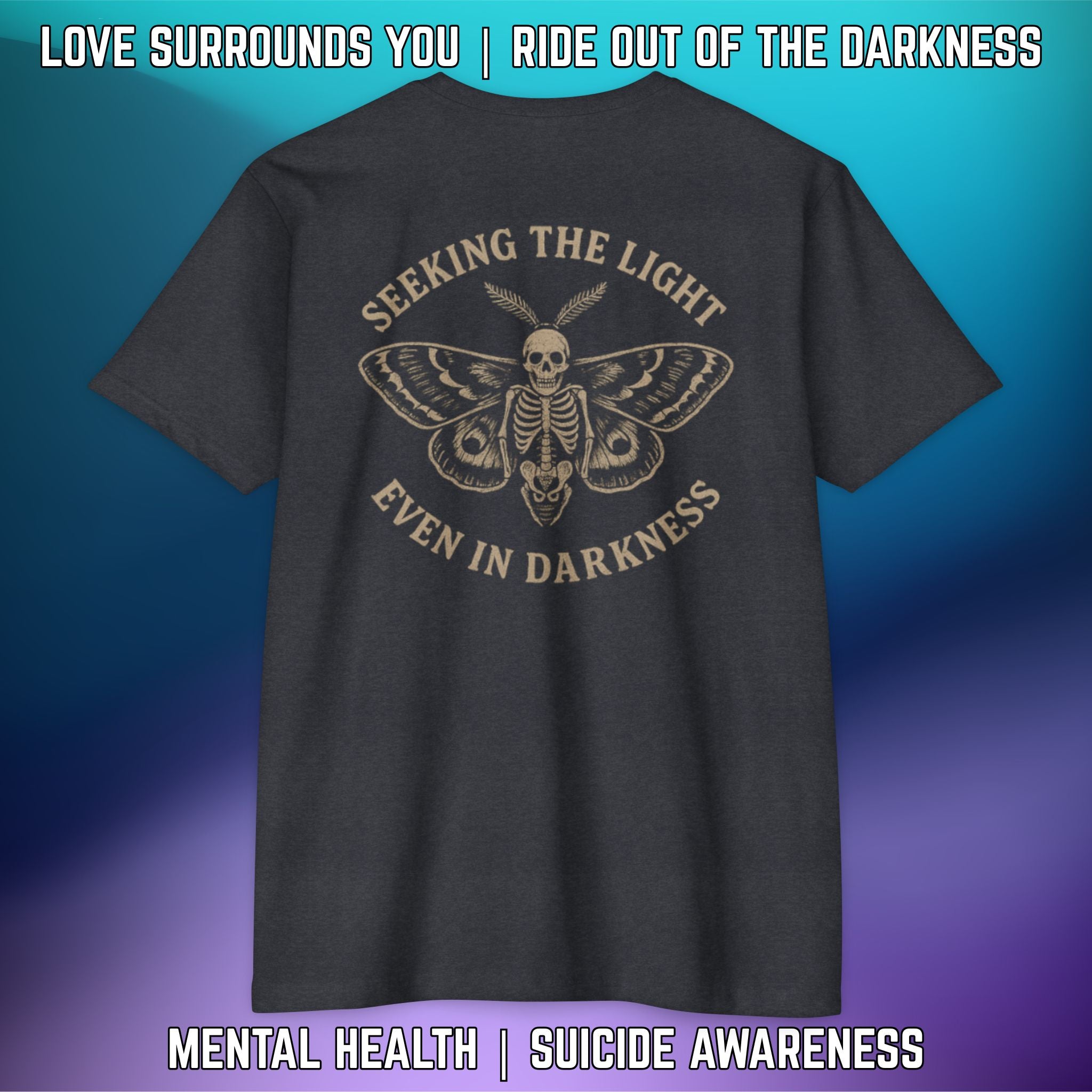 Seeking the Light, Even in Darkness - T-Shirt Next Level 6210 - LSY