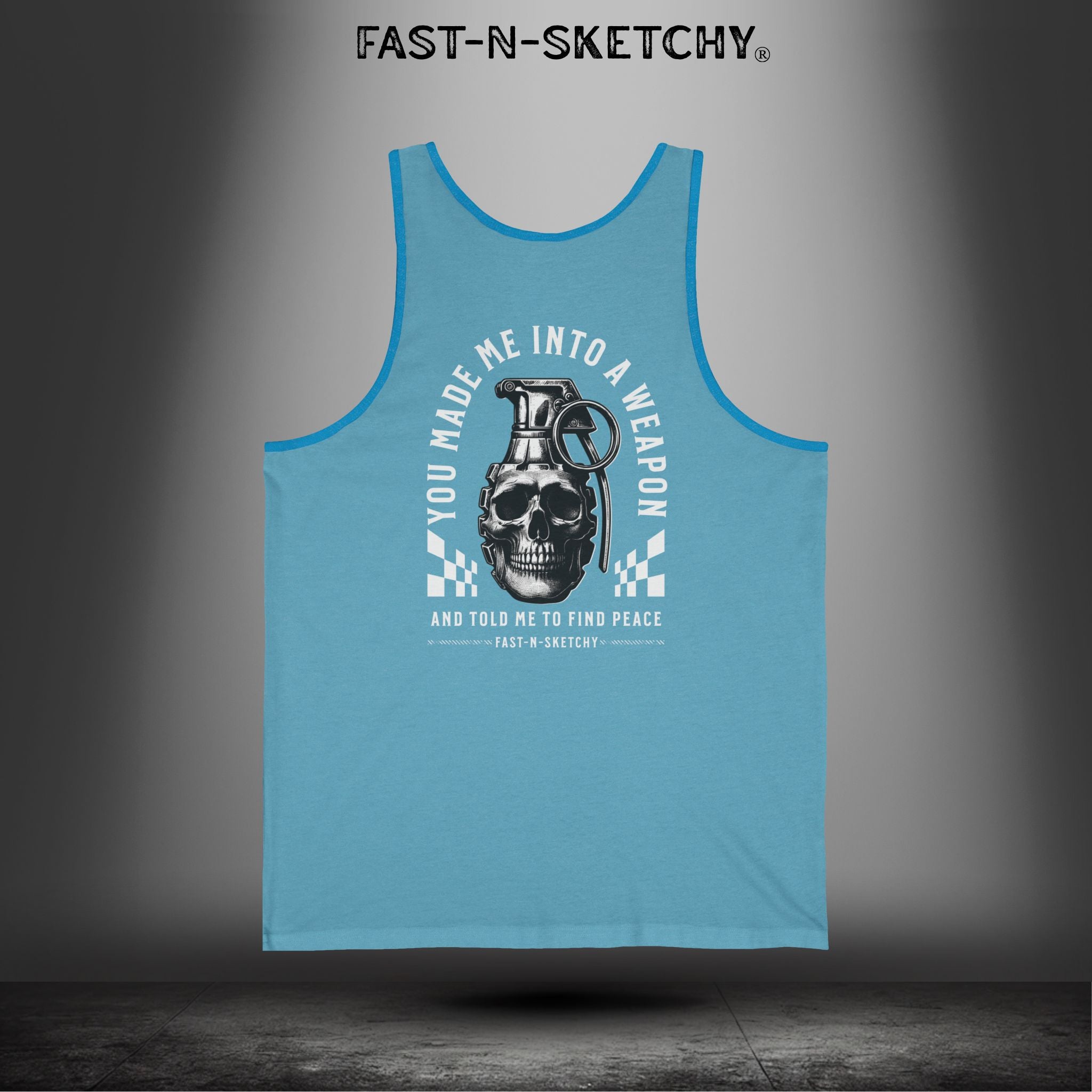 YOU MADE ME INTO A WEAPON & TOLD ME TO FIND PEACE: Tank Top