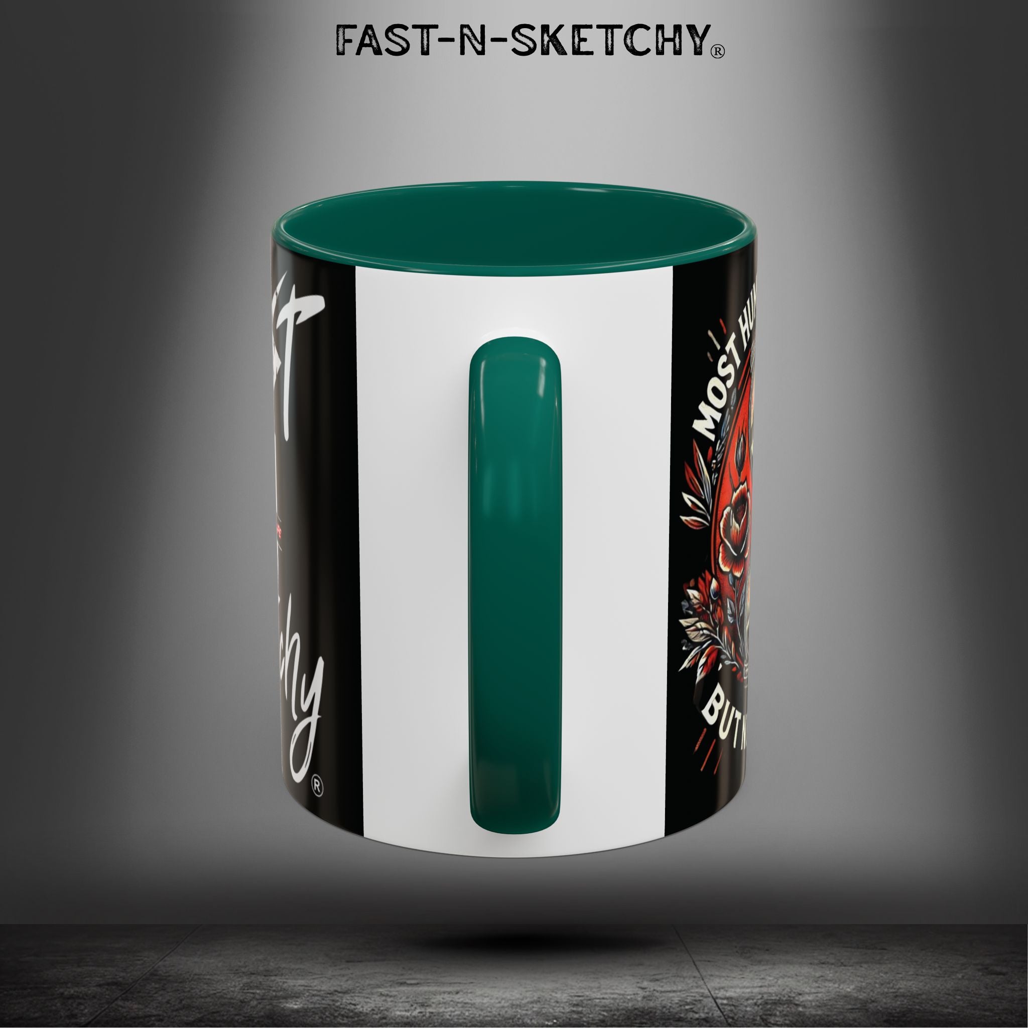 Mugs - MOST HUMANS ARE ALIVE BUT NEVER LIVE - FAST-N-SKETCHY®