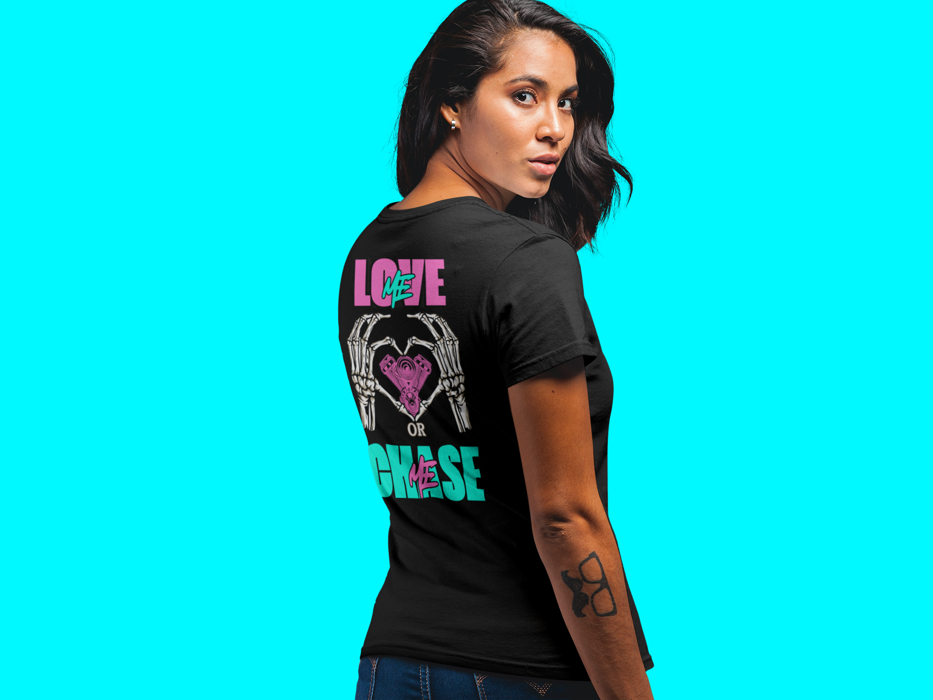 LOVE ME OR CHASE ME - FAST-N-SEXY™: T-shirt Next Level 6210