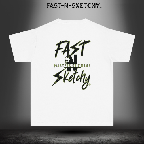 FAST-N-SKETCHY® Master of Chaos – Youth Tee | Because Calm Kids Don’t Change the World.