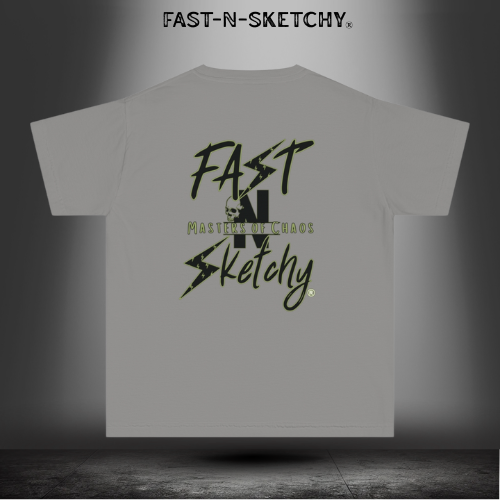 FAST-N-SKETCHY® Master of Chaos – Youth Tee | Because Calm Kids Don’t Change the World.