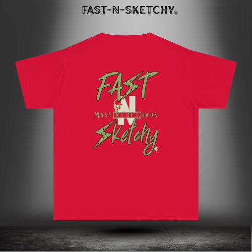 FAST-N-SKETCHY® Born to Break Rules – Youth Tee | Let ’Em Be Loud. Let ’Em Lead the Madness.