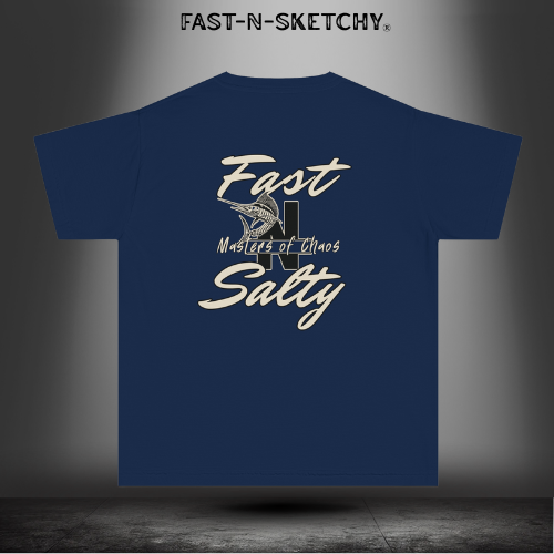 FAST-N-SALTY™ Hooked on the Wild – Marlin Youth Tee | Little Anglers with Big Attitude.