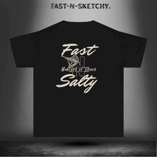 FAST-N-SALTY™ Hooked on the Wild – Marlin Youth Tee | Little Anglers with Big Attitude.