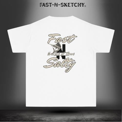 FAST-N-SALTY™ Hooked on the Wild – Marlin Youth Tee | Little Anglers with Big Attitude.