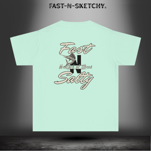 FAST-N-SALTY™ Hooked on the Wild – Marlin Youth Tee | Little Anglers with Big Attitude.
