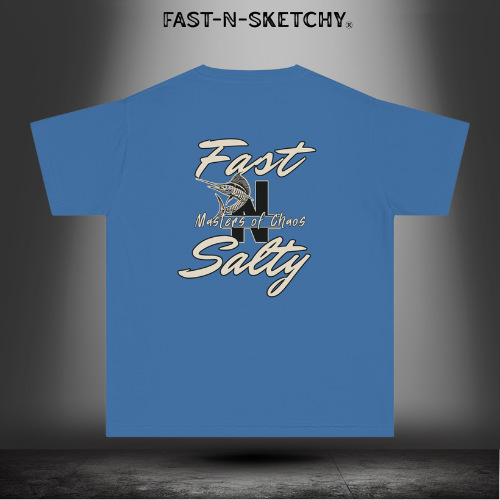 FAST-N-SALTY™ Hooked on the Wild – Marlin Youth Tee | Little Anglers with Big Attitude.