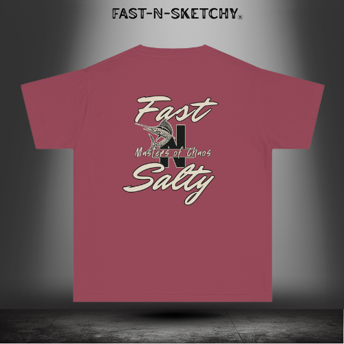 FAST-N-SALTY™ Hooked on the Wild – Marlin Youth Tee | Little Anglers with Big Attitude.