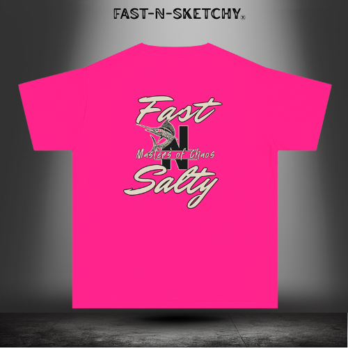 FAST-N-SALTY™ Hooked on the Wild – Marlin Youth Tee | Little Anglers with Big Attitude.