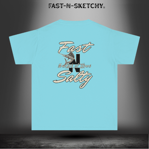 FAST-N-SALTY™ Hooked on the Wild – Marlin Youth Tee | Little Anglers with Big Attitude.