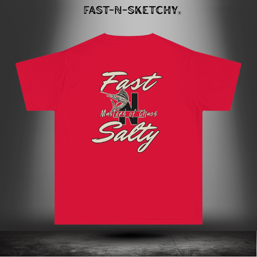 FAST-N-SALTY™ Hooked on the Wild – Marlin Youth Tee | Little Anglers with Big Attitude.