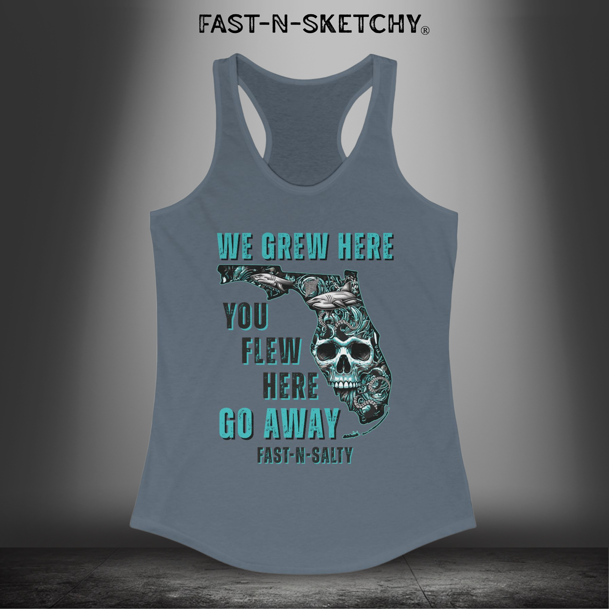 WE GREW HERE, YOU FLEW HERE, GO AWAY: Razorback Tank Top
