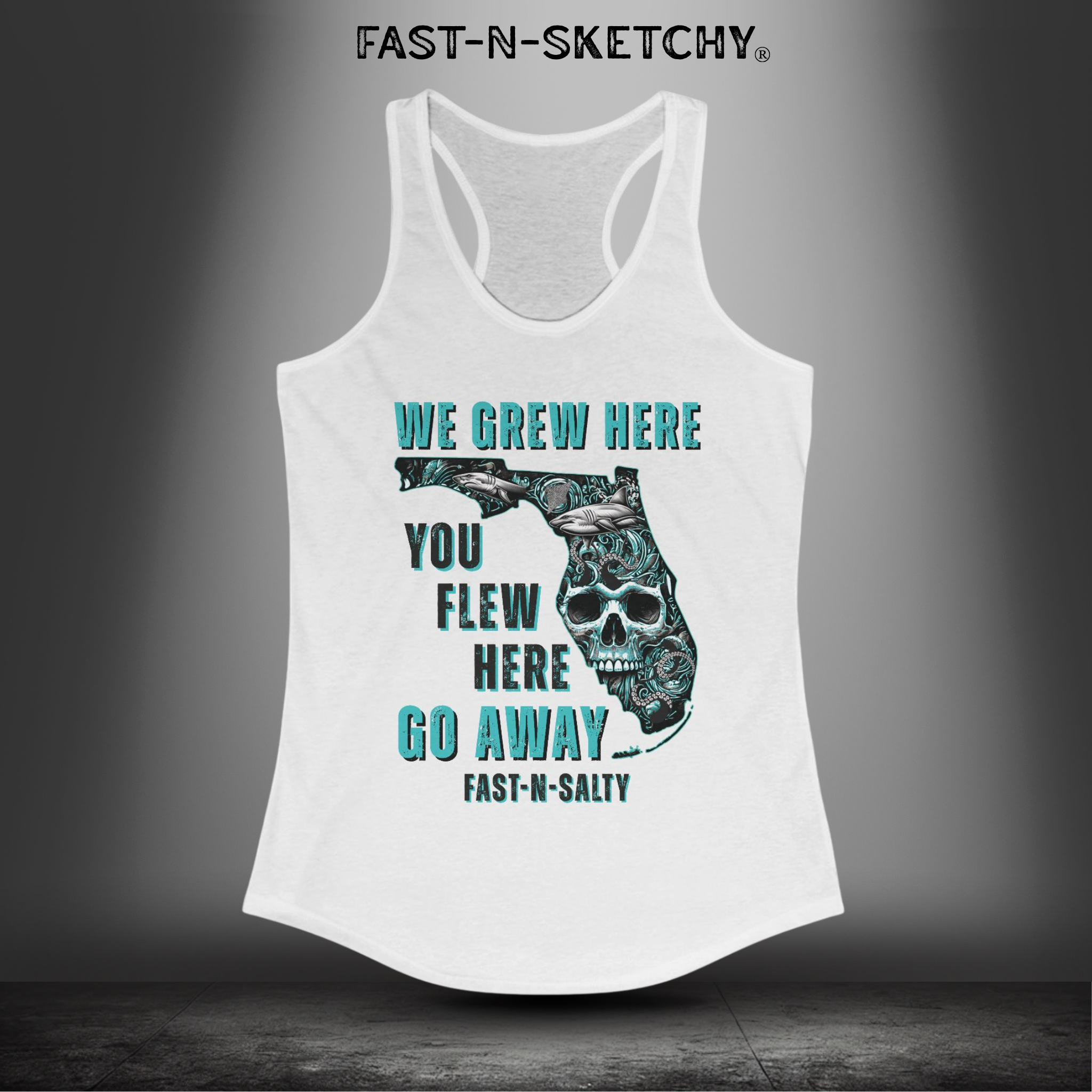 WE GREW HERE, YOU FLEW HERE, GO AWAY: Razorback Tank Top