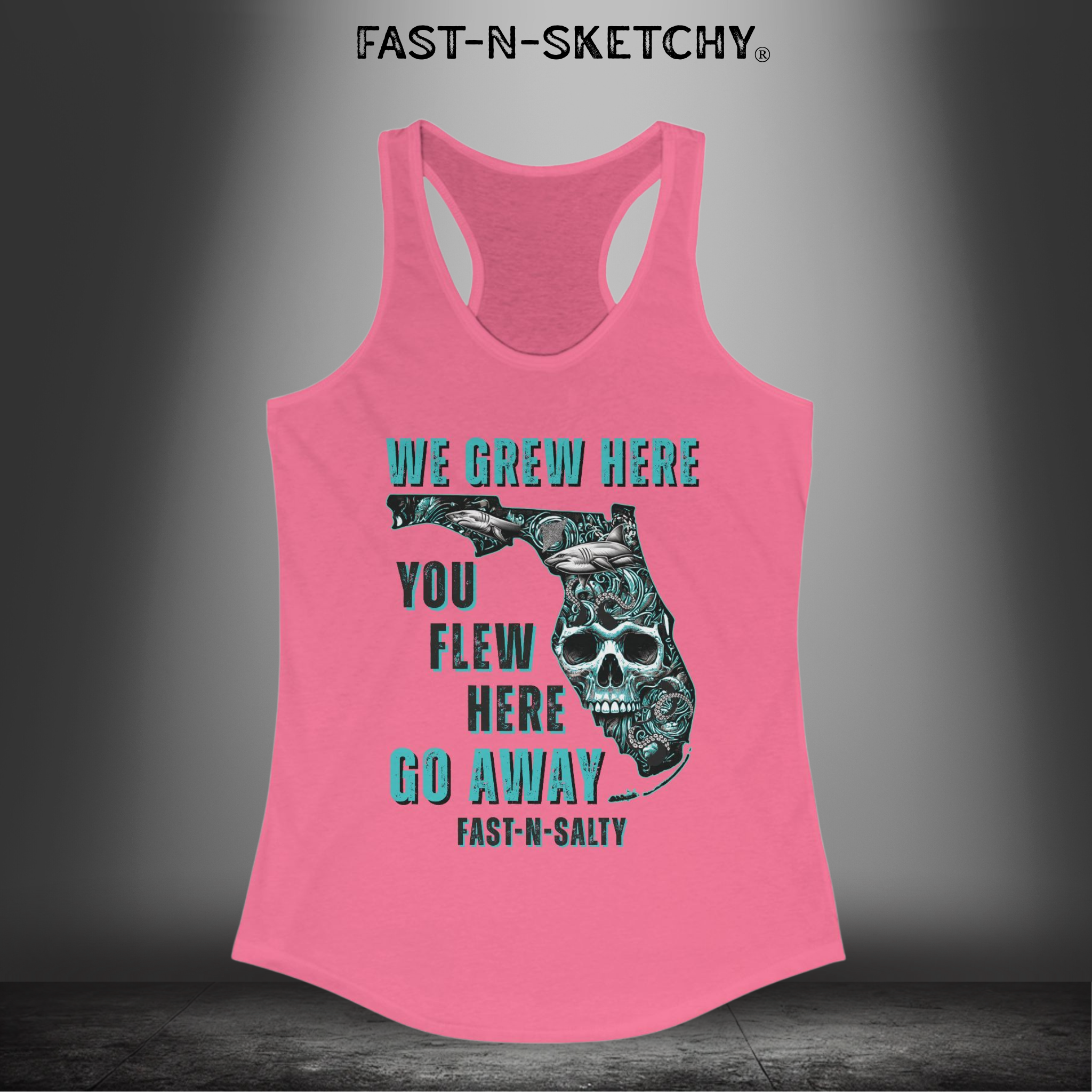 WE GREW HERE, YOU FLEW HERE, GO AWAY: Razorback Tank Top