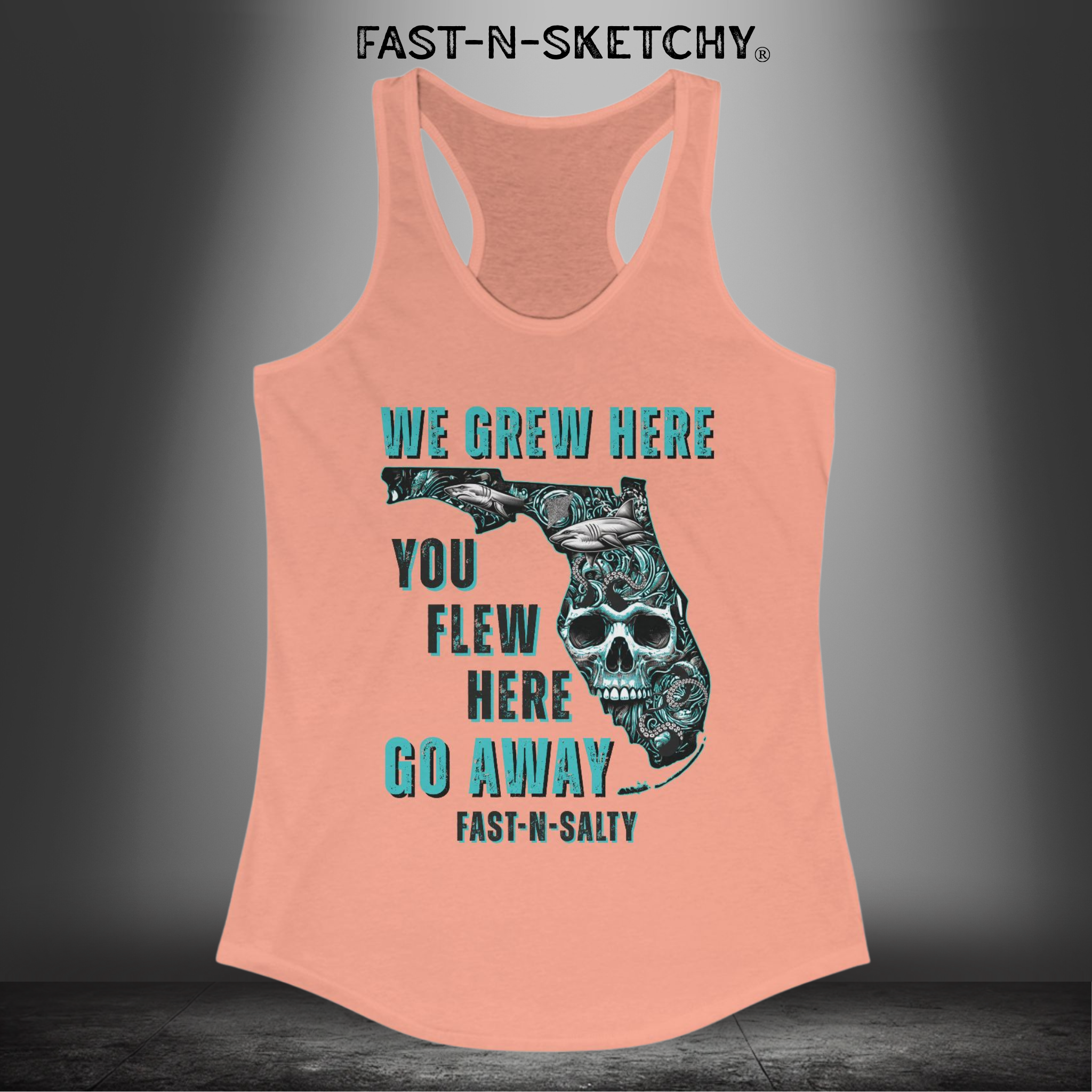 WE GREW HERE, YOU FLEW HERE, GO AWAY: Razorback Tank Top