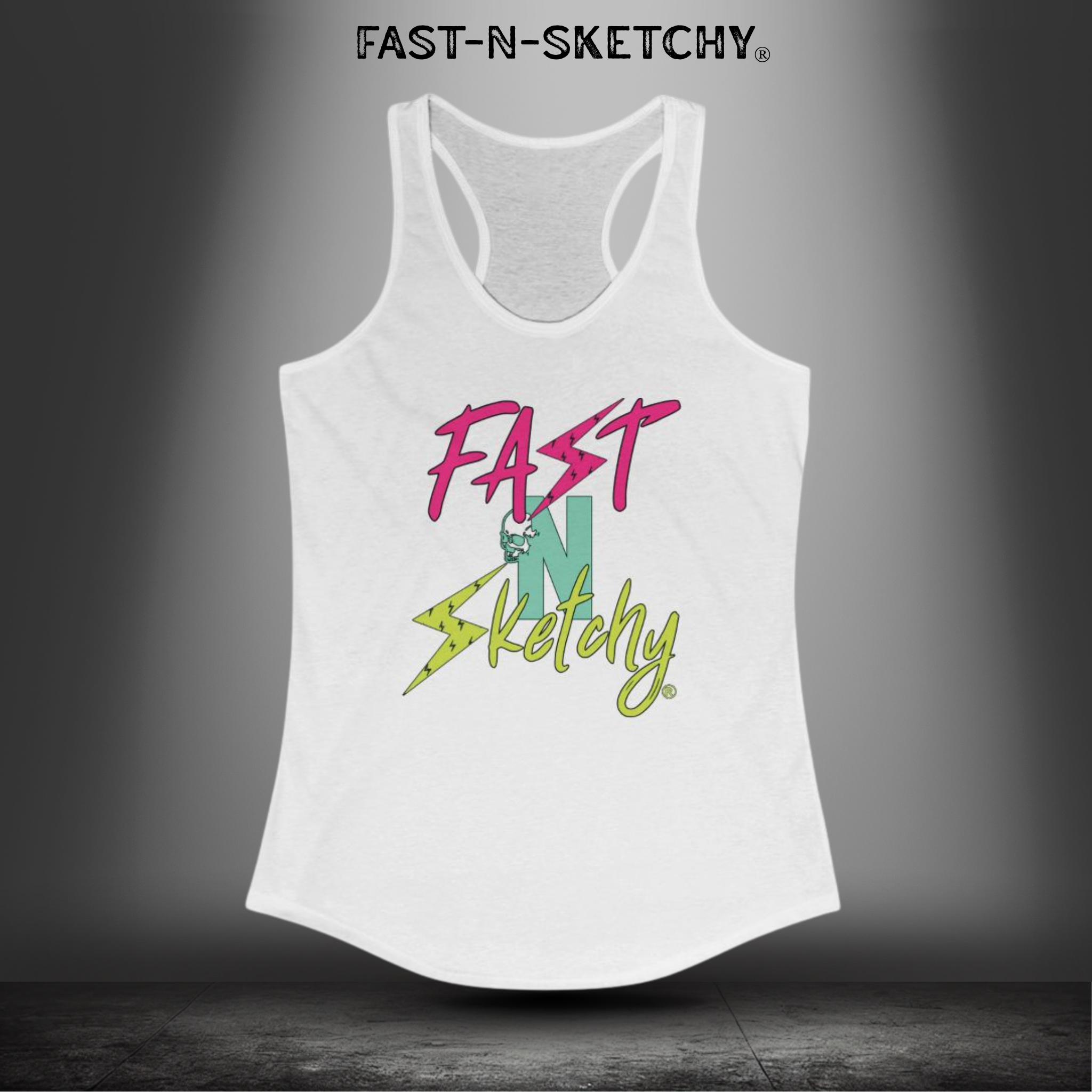 FAST-N-SKETCHY®: Racerback Tank (Hot Colors)
