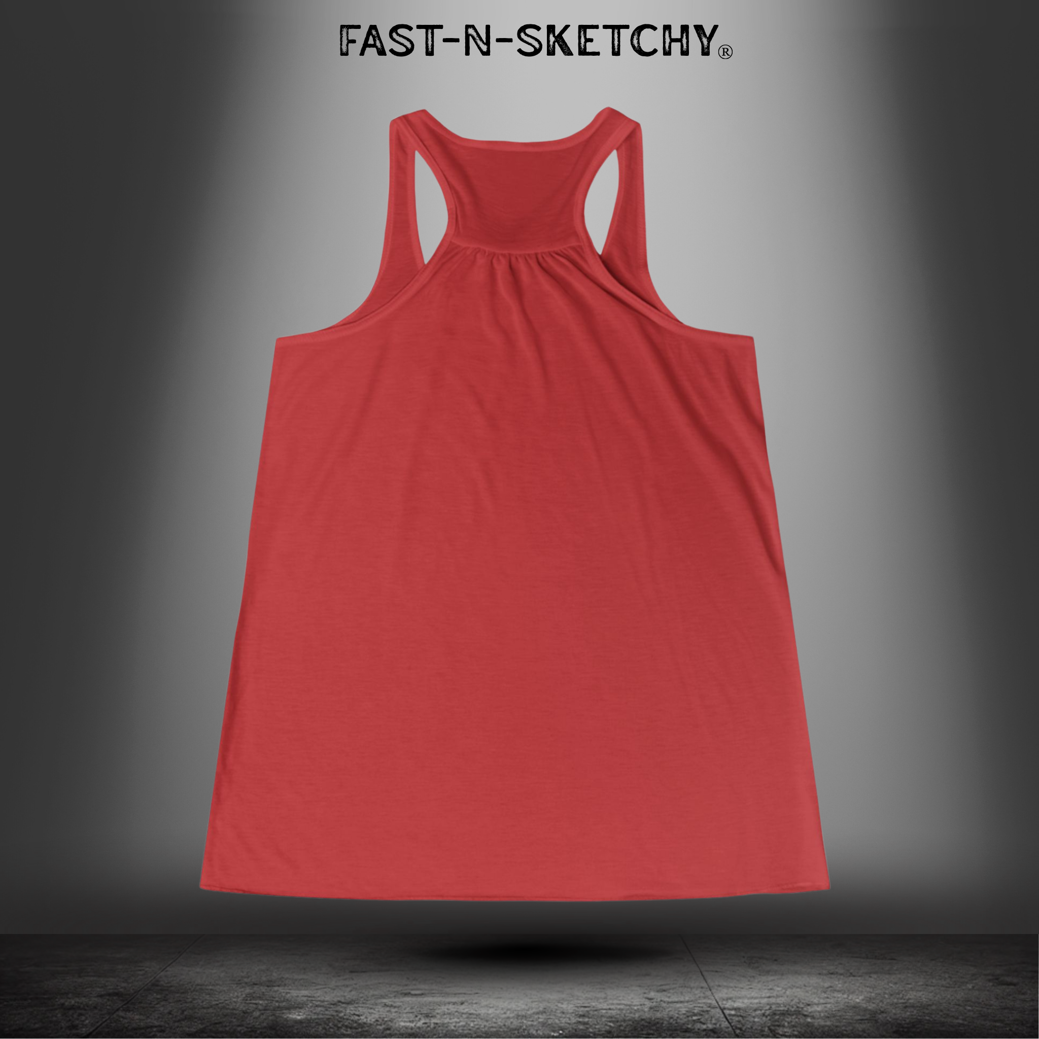 WE GREW HERE, YOU FLEW HERE, GO AWAY: Flowy Racerback Tank Top