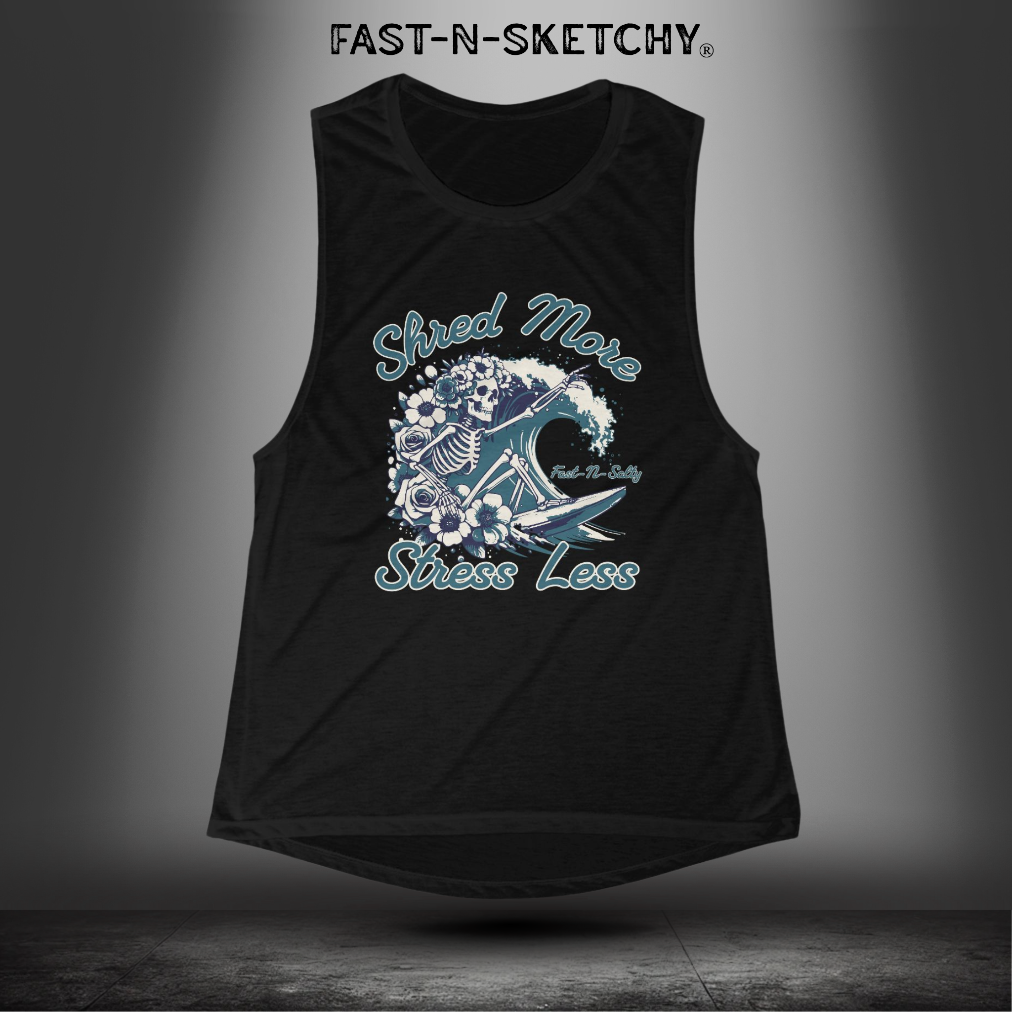 SHRED MORE & STRESS LESS: Muscle Tank Top for Women