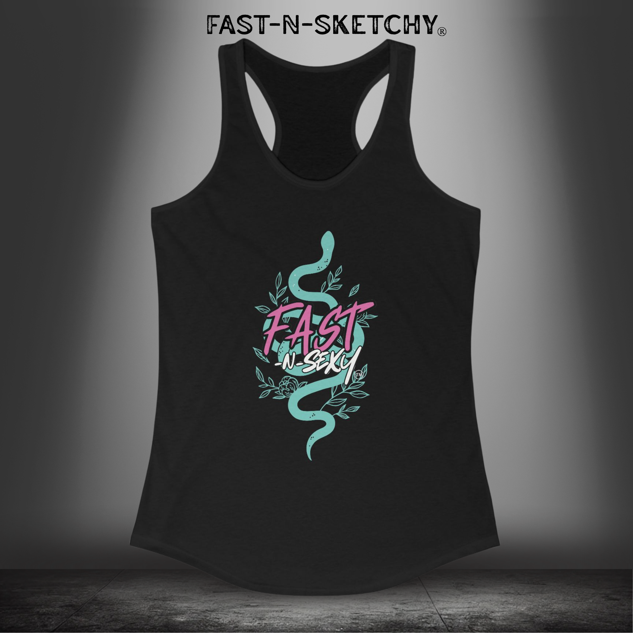 FAST-N-SEXY™ - THE YEAR OF THE SNAKE: Women's Ideal Racerback Tank