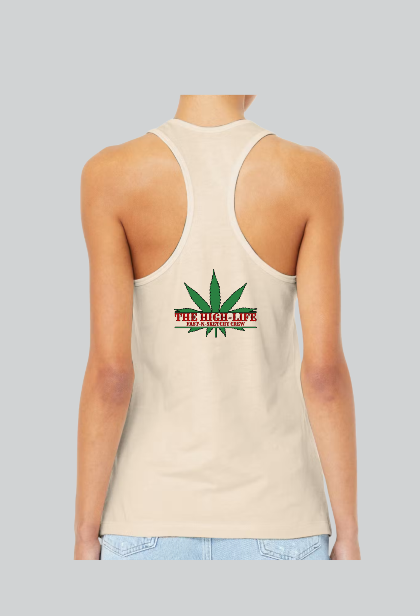 The Highlife: Roll Fatties & Bang Baddies: Biker Edition Women's Racerback Tank