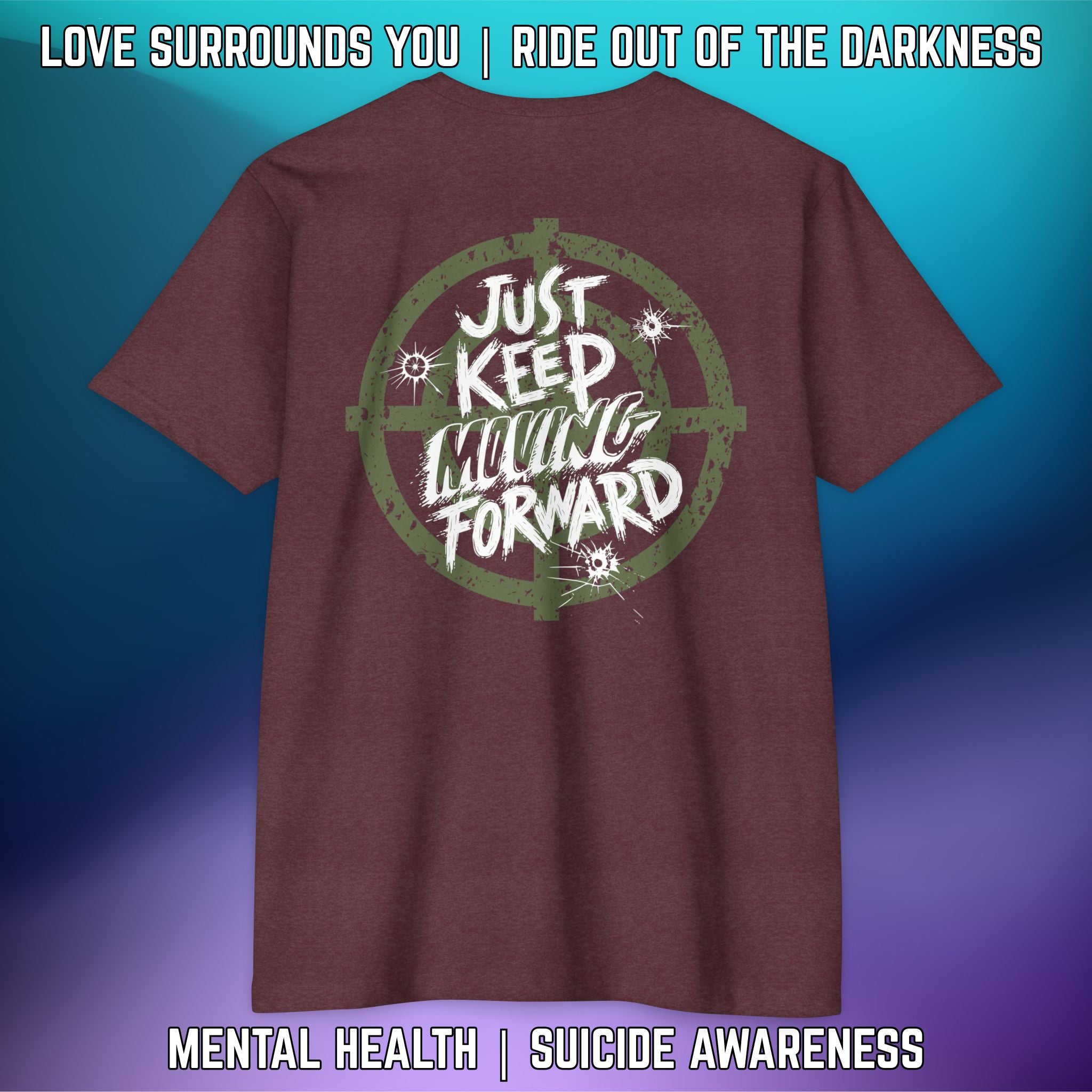 JUST KEEP MOVING FORWARD: T-Shirt Next Level 6210 - LSY