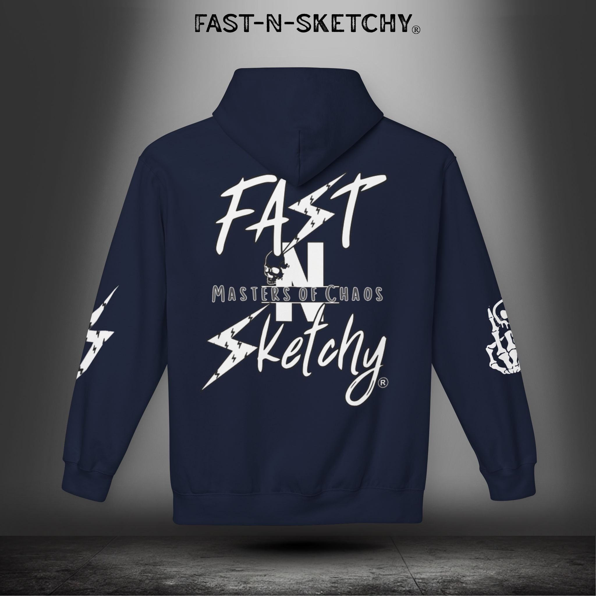 FAST-N-SKETCHY®: Fleece Hoodie 80/20 Blend (Dark Colors)