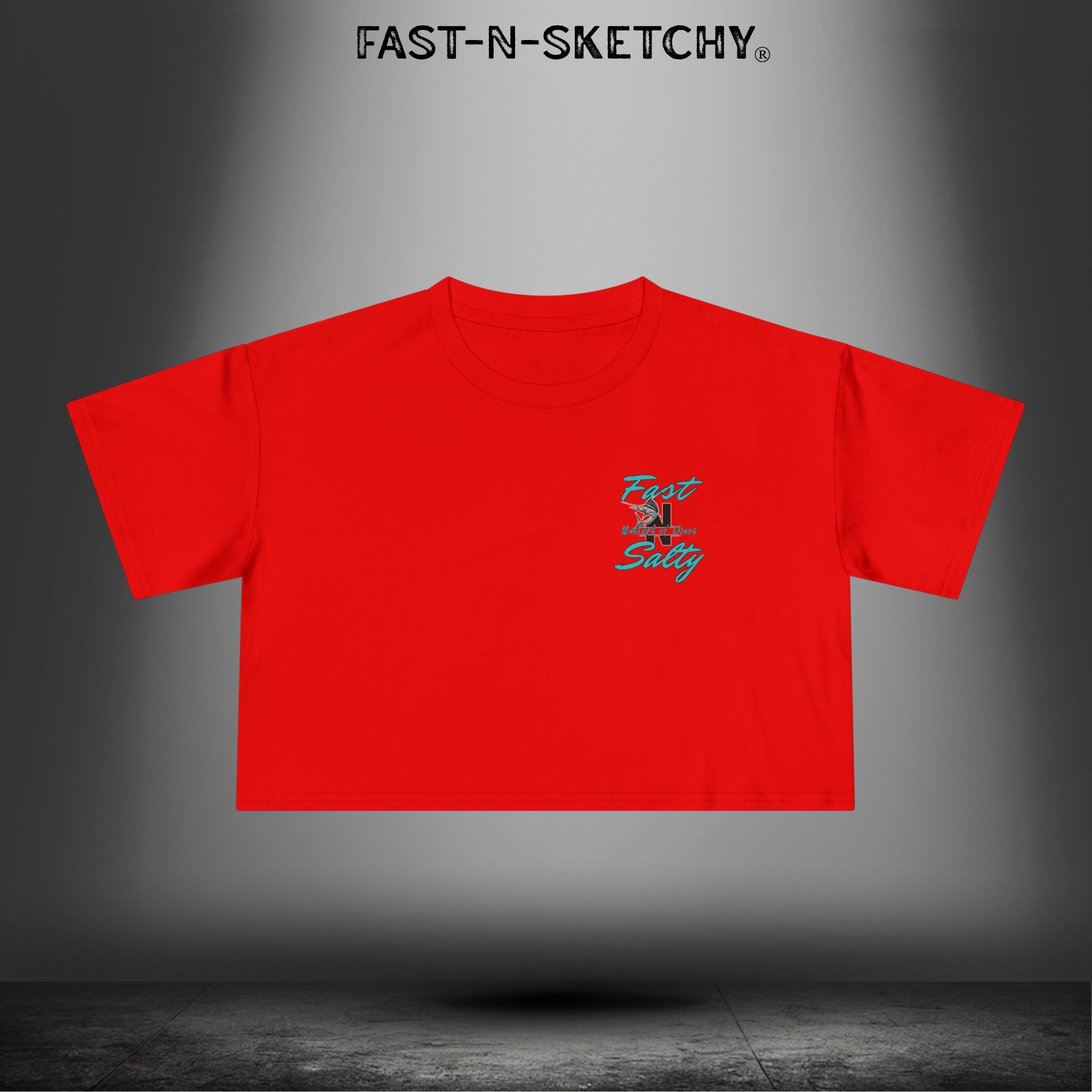 WE GREW HERE, YOU FLEW HERE, GO AWAY: Crop Top (Medium-Weight)